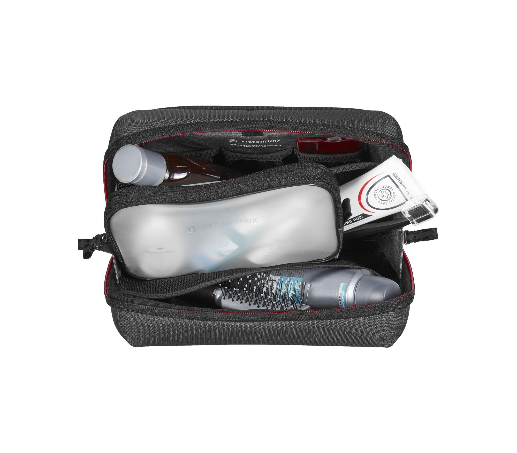 Victorinox Deluxe Edge Toiletry Case - Premium Travel Organizer for Men & Women | Perfect for Airplane Carry-On, Gym Bag, and Business Trips