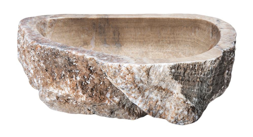 Modern Onyx Vessel Bathroom Sink - Handcrafted Natural Stone Vanity Basin for Luxury Bathrooms | Perfect for Master Suites, Spa Retreats & Upscale Home Renovations