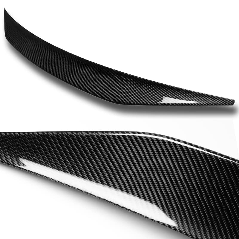 HYPERSPEED Real Carbon Fiber Trunk Spoiler Wing Lip Kit for Audi A5 Quattro Coupe 2008-2016 | CAT-Style Rear Lip | Car Exterior Mods & Replacement Parts | Enhance Sporty Look & Aerodynamics