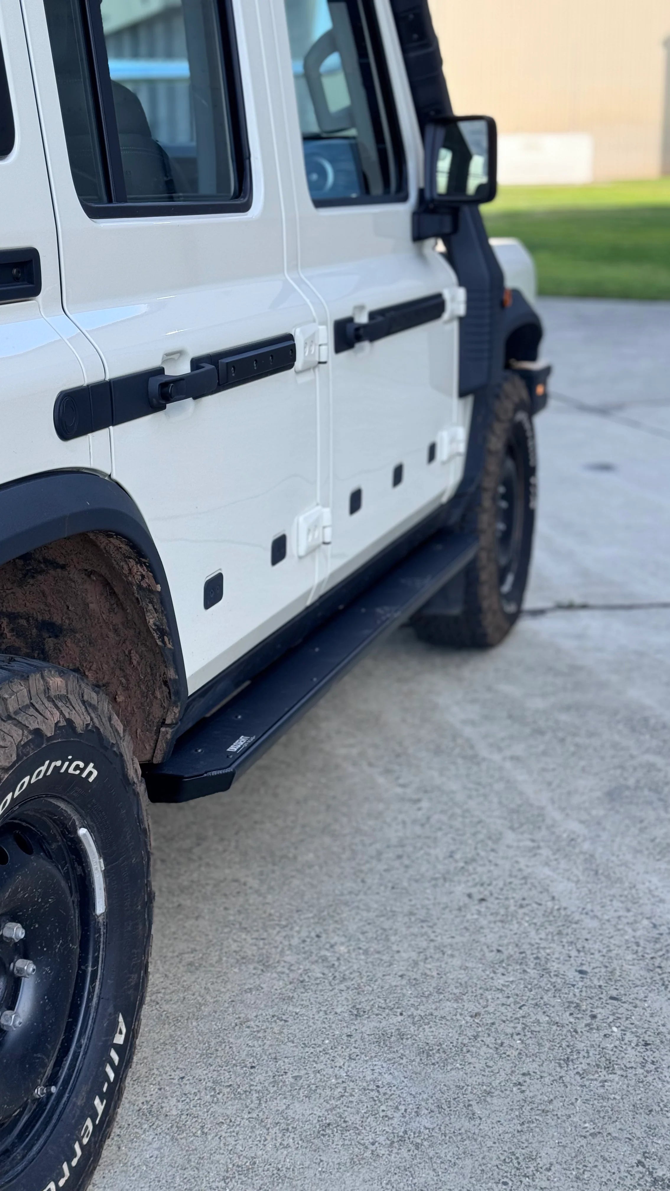 Dissent Off Road Step Sliders for 2023+ Ineos Grenadier - Heavy Duty Rock Sliders & Side Steps - Perfect for Off-Roading, Overlanding & Truck Protection
