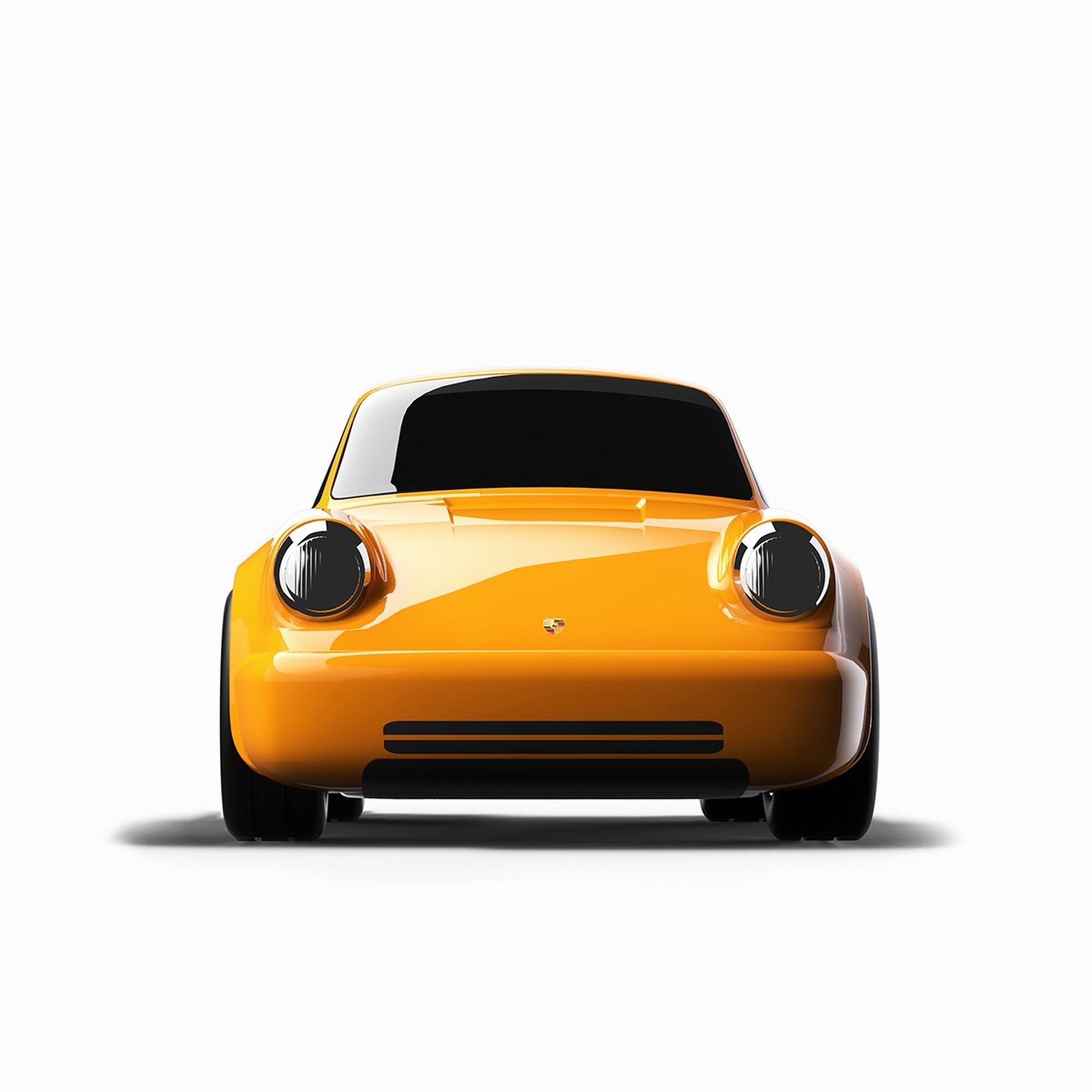 Baghera Racing Car Porsche 911 Golden Yellow Diecast Model Toy - Perfect for Collectors, Kids Play & Home Decor Display