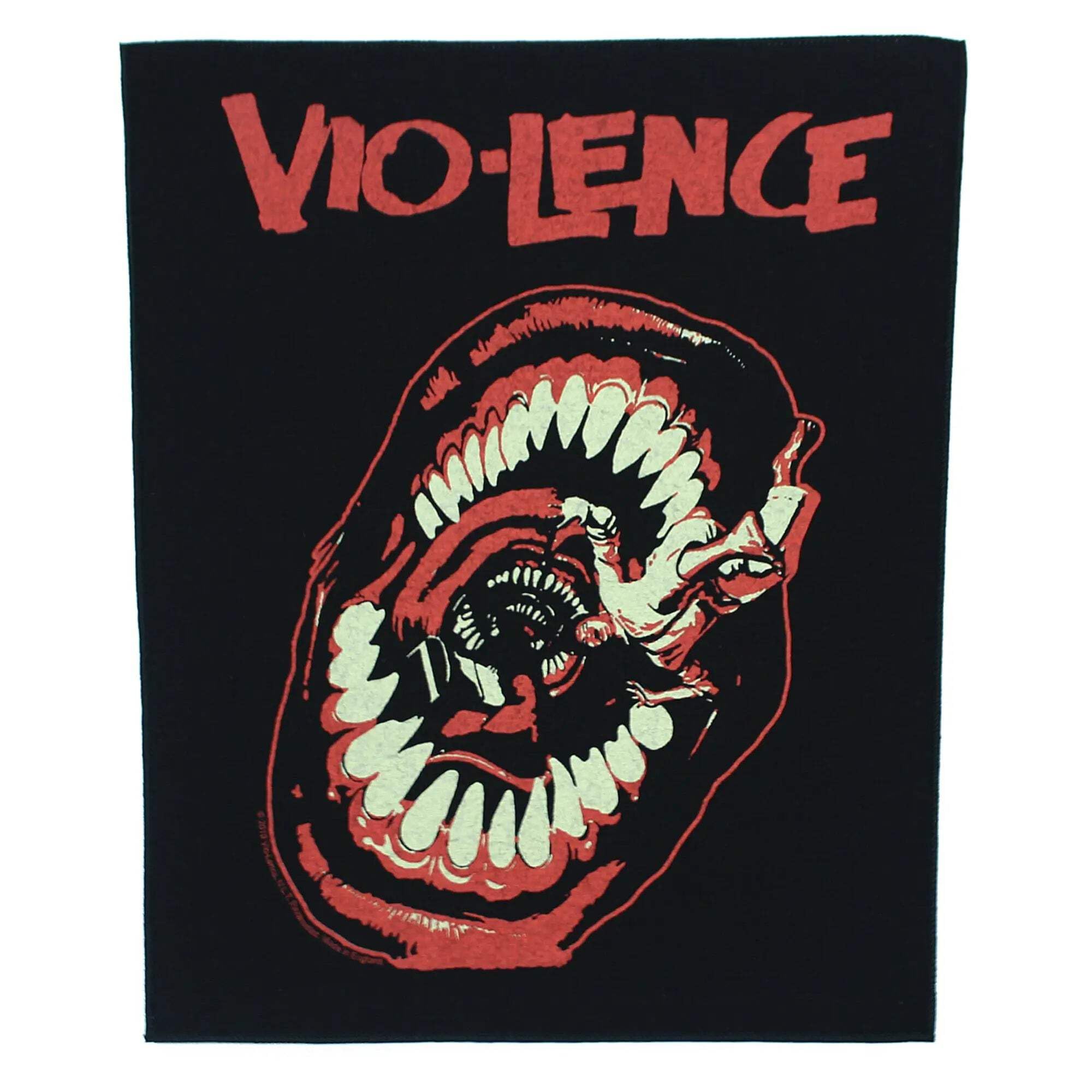 VIOLENCE XLG Black Back Patch for Jackets, Vests & Bags - Punk Rock & Biker Style Accessory