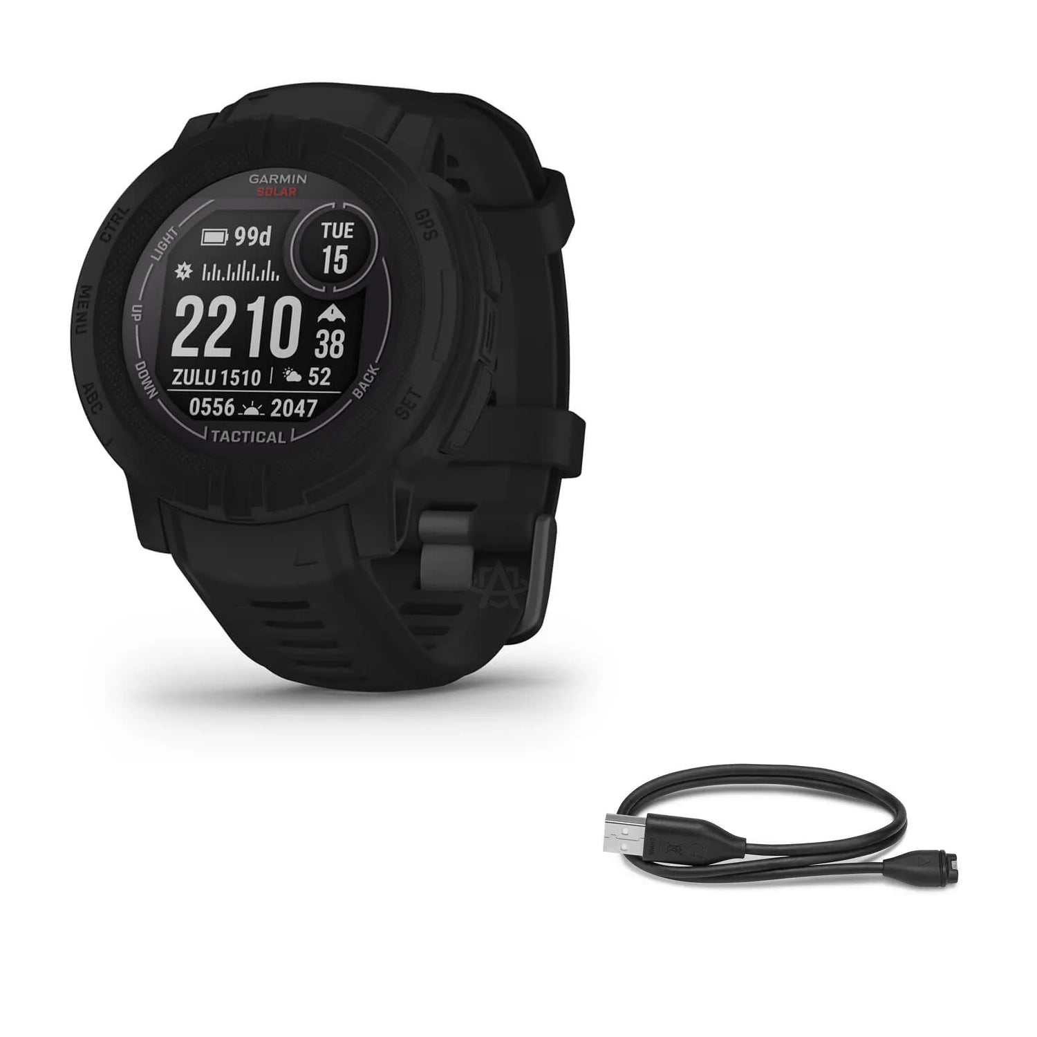 Garmin Instinct 2 Solar Tactical Smartwatch - Military-Grade GPS Watch with Jumpmaster Mode & NVG Compatibility | Outdoor Adventure, Hiking, Running & Tactical Use