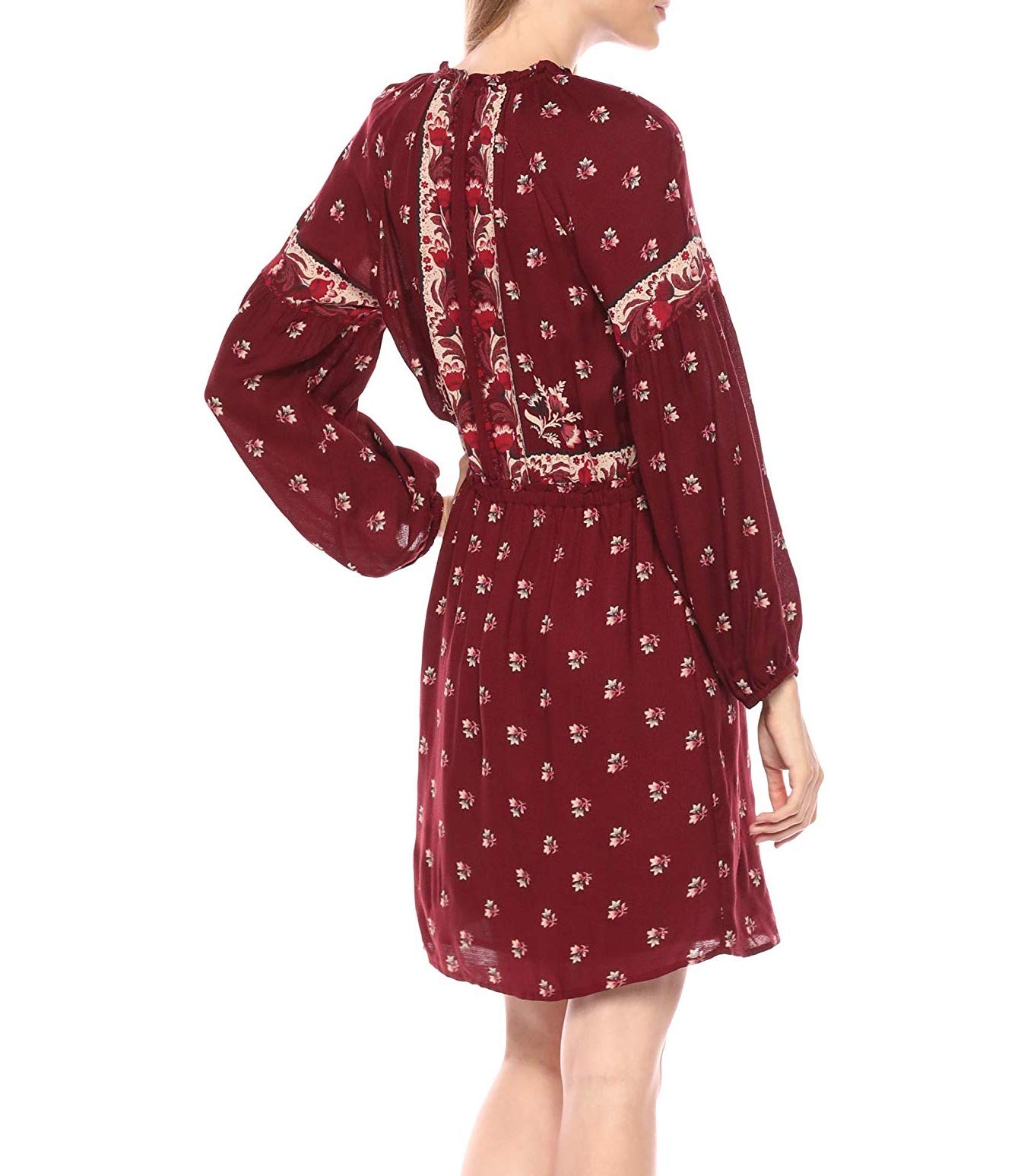 Lucky Brand Women's Border Print Floral Summer Dress - Casual Boho Chic Maxi Dress for Beach, Vacation & Outdoor Parties