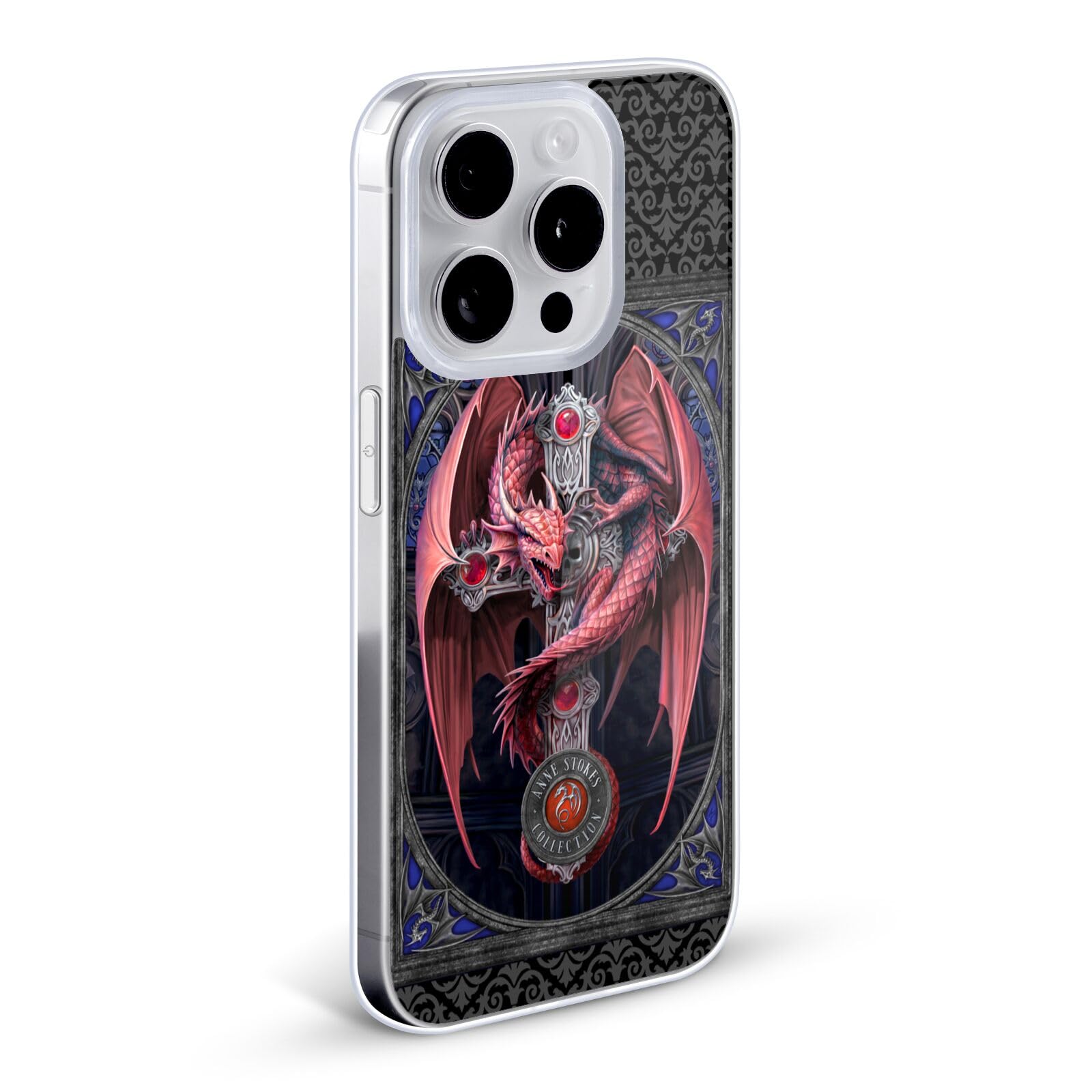 Anne Stokes Gothic Guardian Tribal Soft Gel Case for iPhone 12/12 Pro - Officially Licensed Phone Cover with Unique Design | Perfect for Gothic Lovers, Fantasy Enthusiasts & iPhone Protection