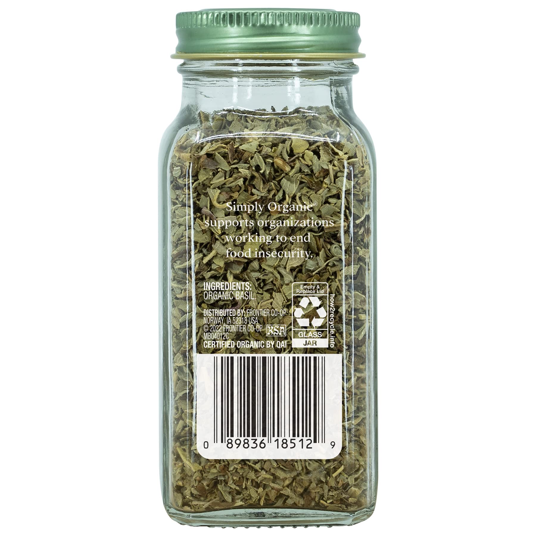 Organic Sweet Basil Leaf, Cut & Sifted | USDA Certified | 0.54 oz (15g) | Ocimum Basilicum | Perfect for Italian Cooking, Pasta, Salads & Homemade Pesto