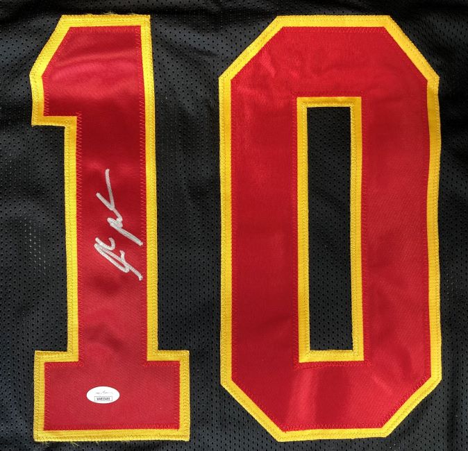 Authentic Isiah Pacheco Kansas City Chiefs Signed Black Football Jersey with JSA Hologram - Perfect for Collectors, Fans, and Sports Memorabilia Displays