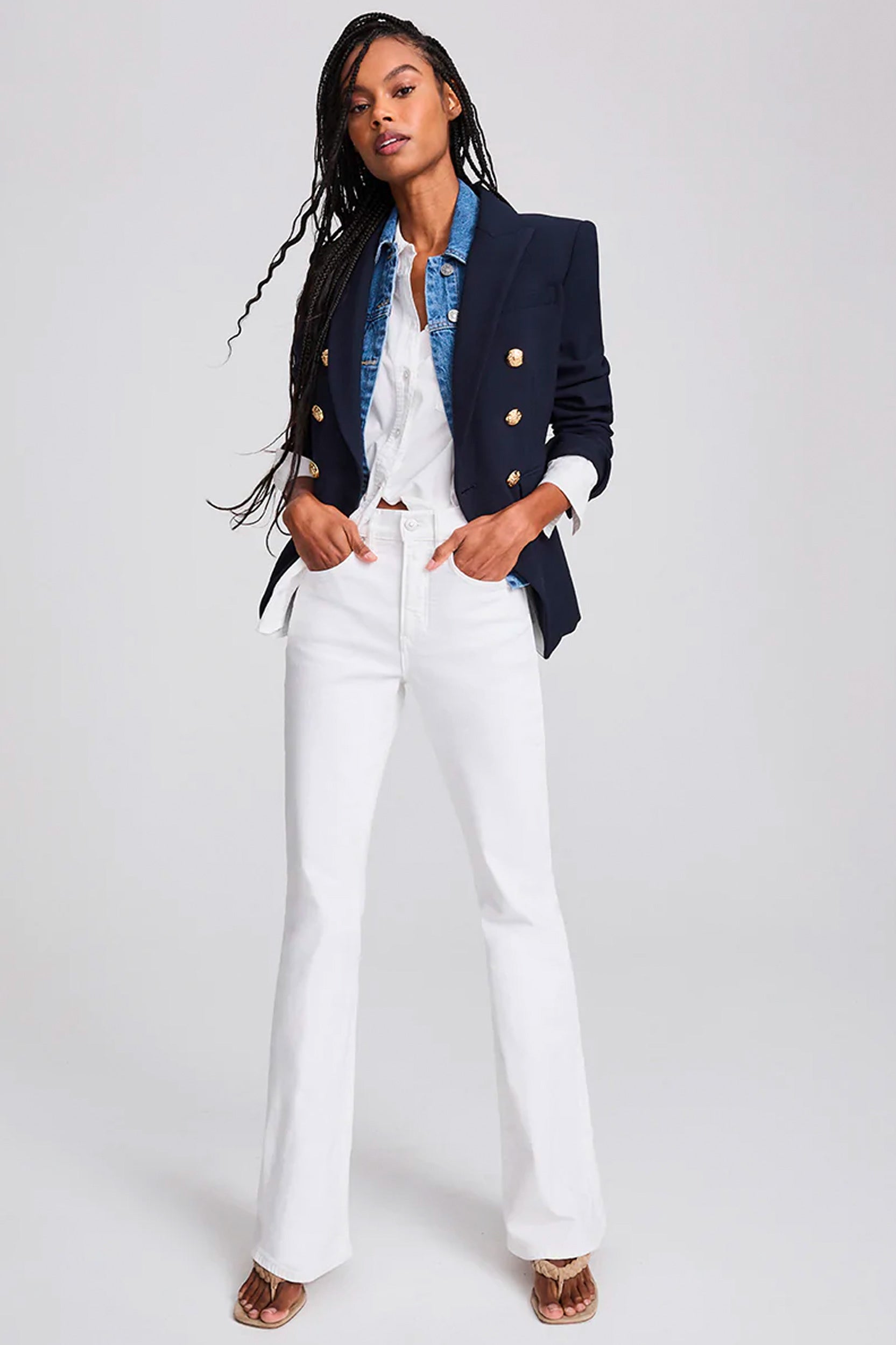 Miller Dickey Navy Blazer with Gold Buttons - Premium Men's Formal Jacket for Business, Weddings & Special Occasions