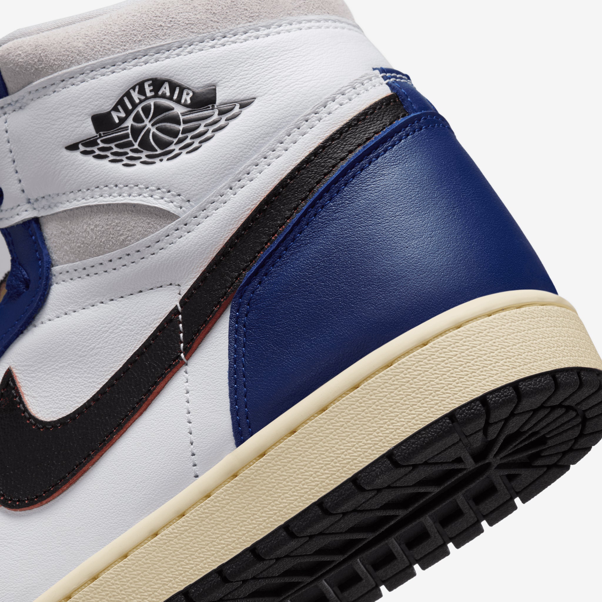 Air Jordan 1 High OG 'Rare Air' Sneakers - White, Neutral Grey, Deep Royal Blue & Black | Retro Basketball Shoes for Men | Perfect for Streetwear, Casual Outfits & Sneaker Collectors
