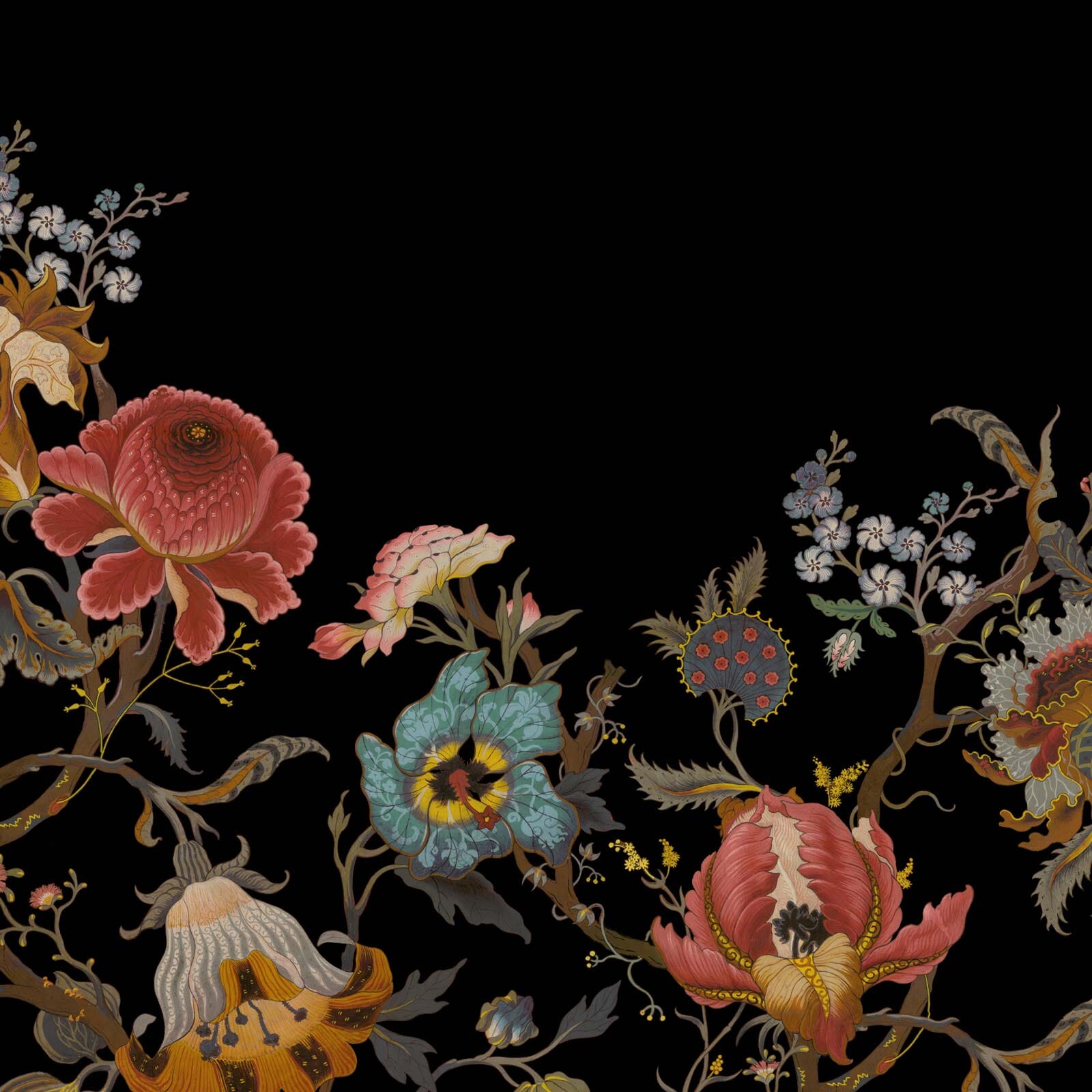 ARTEMIS CLIMBING WALLS Wallpaper - Black Sample | Modern Peel & Stick Wallpaper for Kids Room, Nursery, Playroom & Home Decor