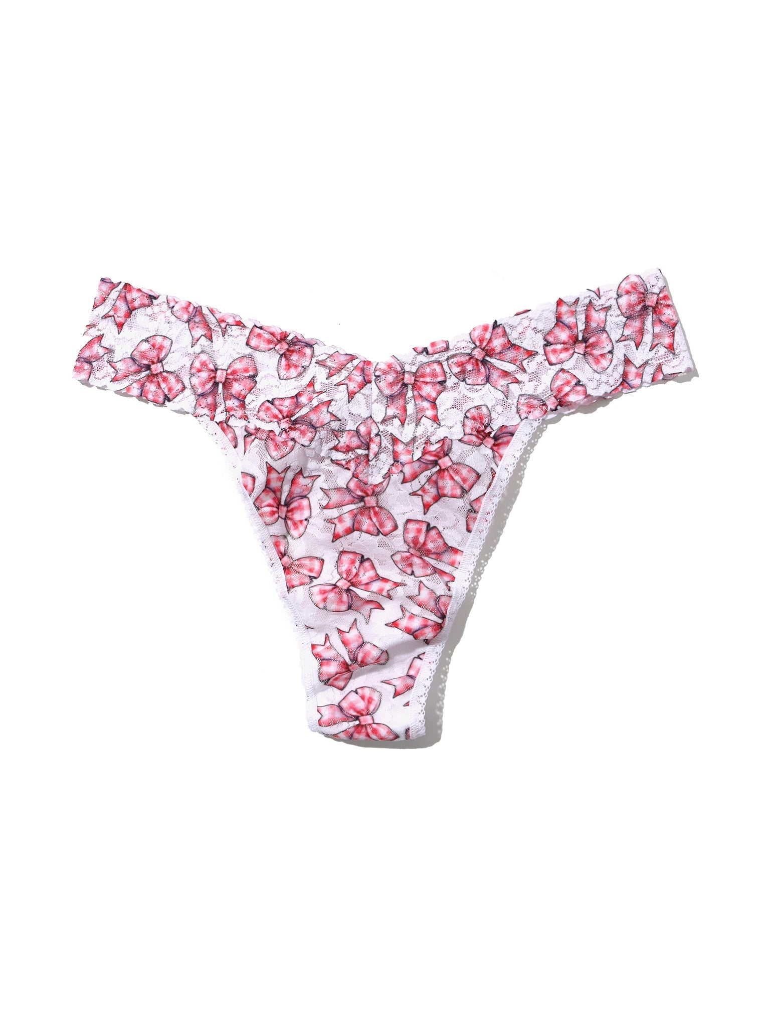 Printed Signature Lace® Original Rise Thong - Soft Comfortable Women's Underwear for Everyday Wear & Special Occasions