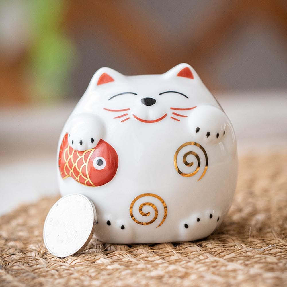Ceramic Cat Toilet Bolt Caps - 2PCS Fun Cat-Themed Bathroom Decorative Covers for Toilet Floor Bolts - Perfect for Pet Lovers' Home & Bathroom Renovation Projects