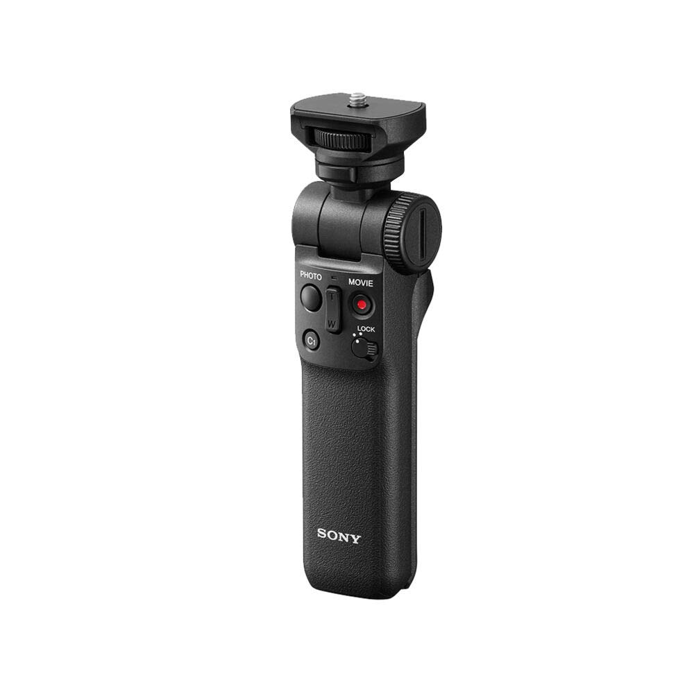 Sony GP-VPT2BT Wireless Shooting Grip Tripod - 3-Leg Compact Stand for Digital & Film Cameras - Perfect for Vlogging, Travel Photography, and Outdoor Adventures (Black)
