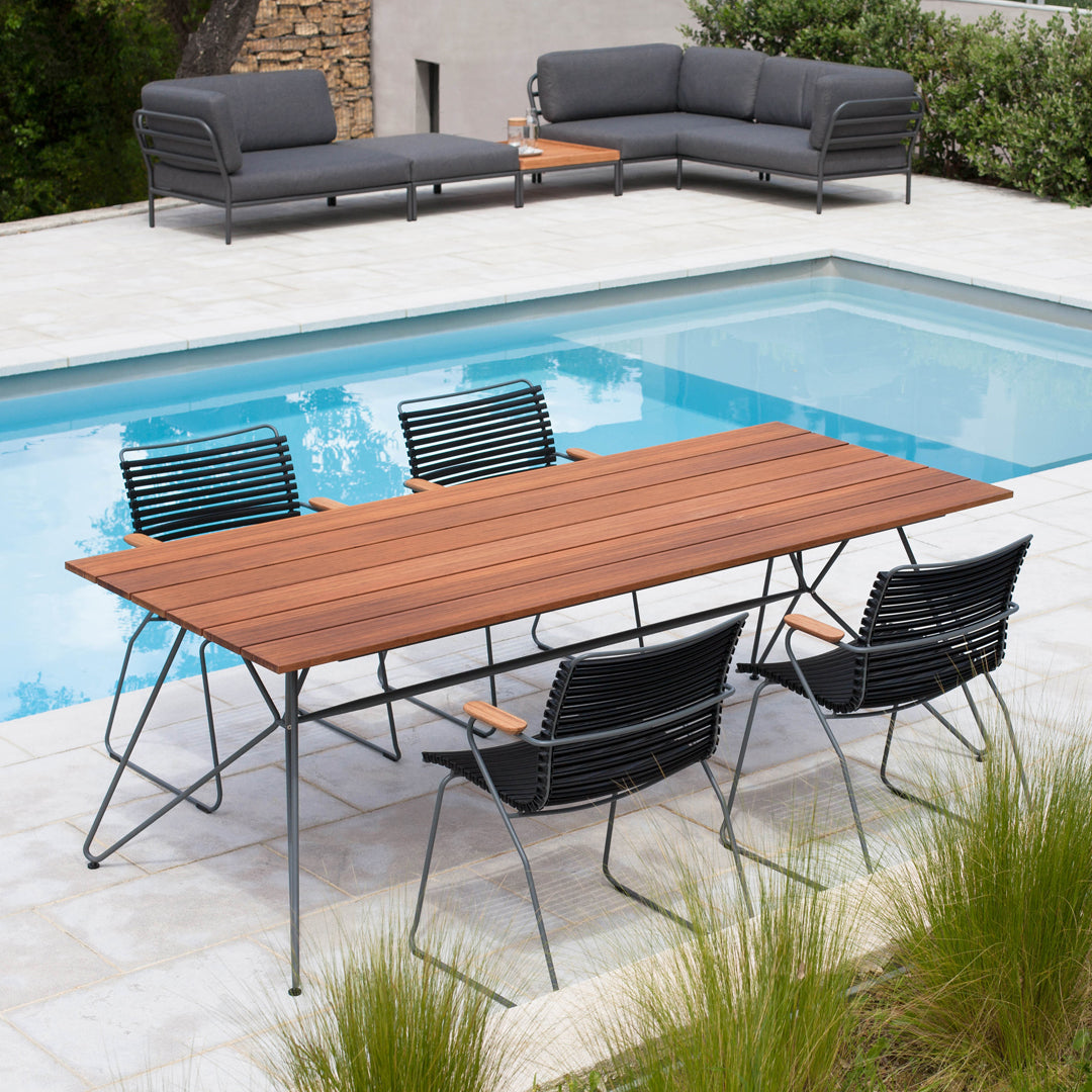 Click Outdoor Dining Chair with Armrests - Patio, Garden, Poolside & Deck Furniture - Waterproof & Weather-Resistant for Outdoor Use