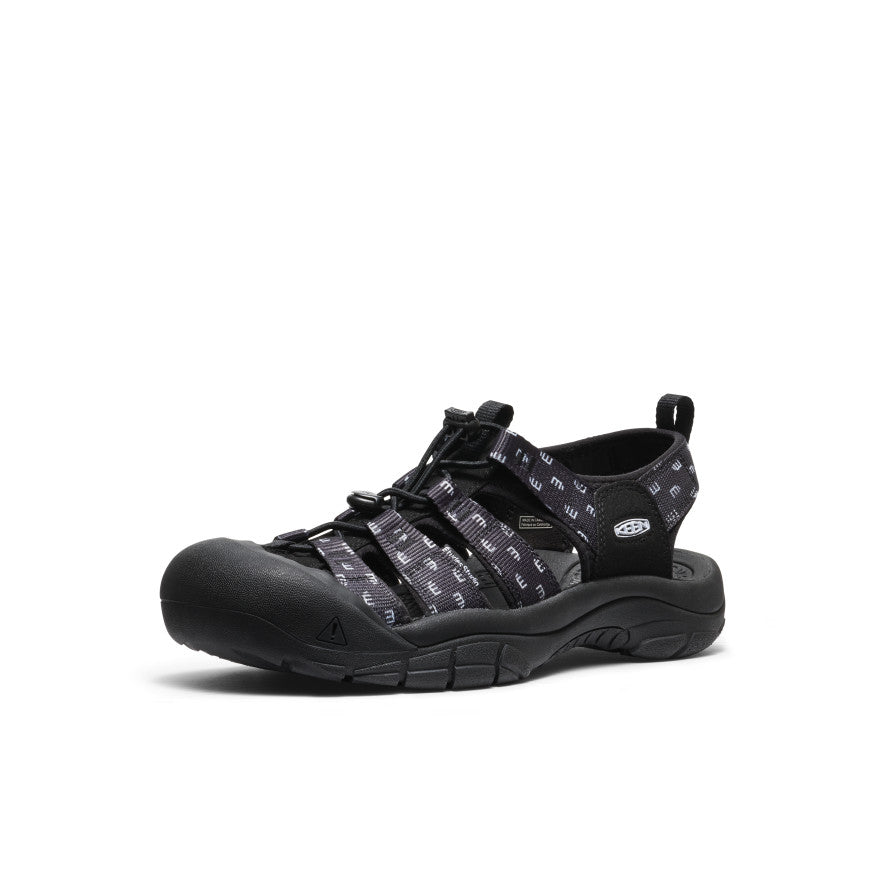 Men's Newport Retro Sandal by Études Studio - Black Leather Comfortable Slide Sandals for Summer Beach, Pool & Casual Wear