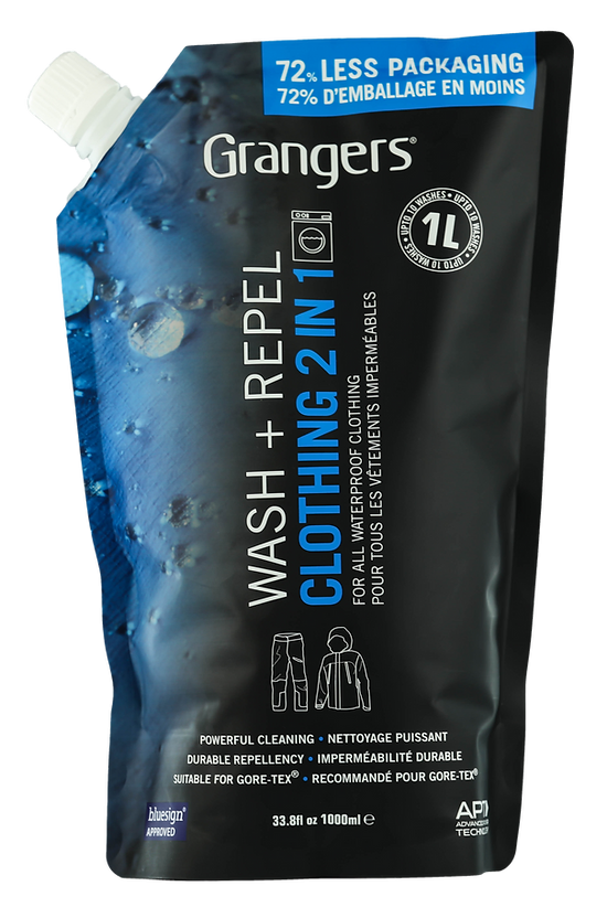 Eco-Friendly Clothing Wash & Stain Repellent 1L - Gentle Laundry Detergent for All Fabrics | Perfect for Outdoor, Travel & Everyday Use
