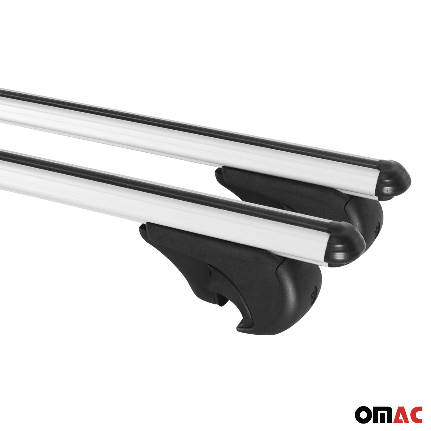 OMAC 3-Piece Gray Bike Rack Carrier Roof Racks Set - Compatible with VW Jetta SportWagen 2011-2014 Models | Perfect for Road Trips, Cycling Adventures & Outdoor Activities