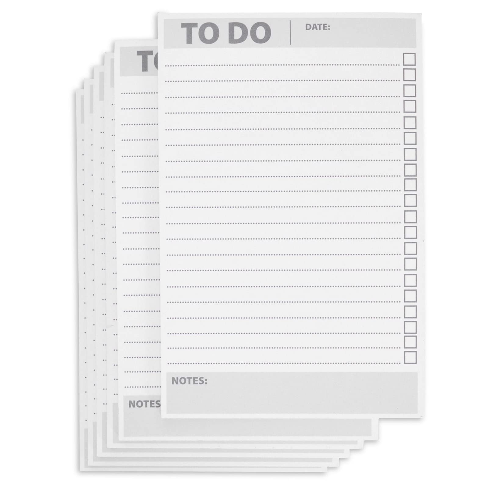Paper Junkie 6-Pack To-Do List Notepads - 8.5 x 5.5 Inch Daily Planner & Reminder Checklist (60 Sheets Each) for Office, School & Home Organization