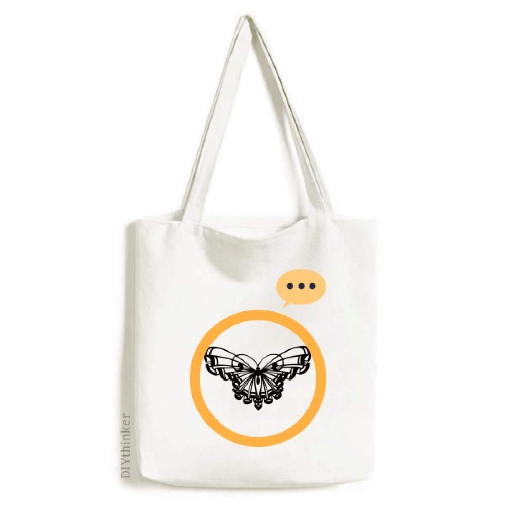 Elegant Butterfly with Ruffle Wing Design - Canvas Tote Shoulder Bag for Women, Perfect Gift for Birthday, Mother's Day & Everyday Use - Ideal for Shopping, Beach & Casual Outings