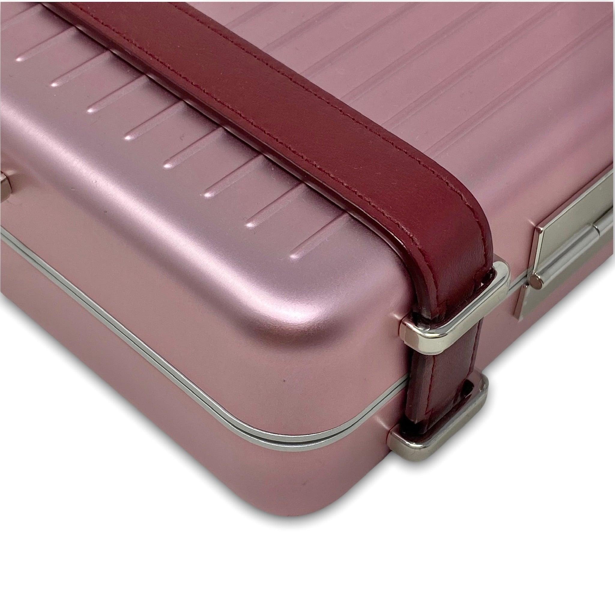 Dior x Rimowa Rose Aluminum Personal Clutch Bag - Luxury Designer Clutch for Women | Perfect for Parties, Travel & Special Occasions