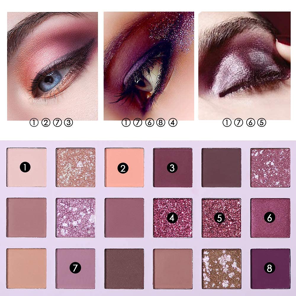 Nude & Rose Gold Eyeshadow Palette - Shimmer & Matte Professional Makeup Set for Day & Night Looks | Perfect for Bridal, Party & Everyday Wear