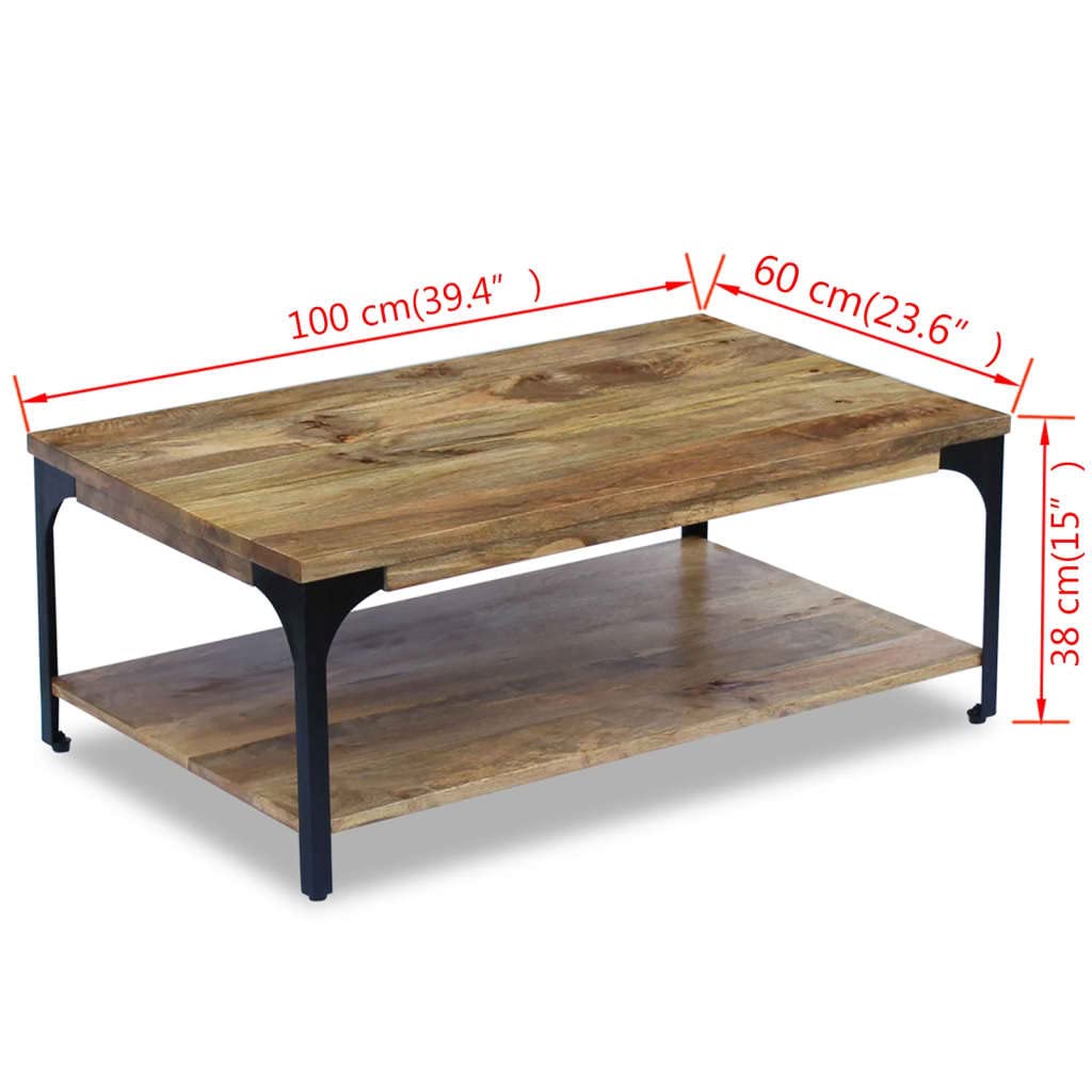 SKM Mango Wood Coffee Table 39.4