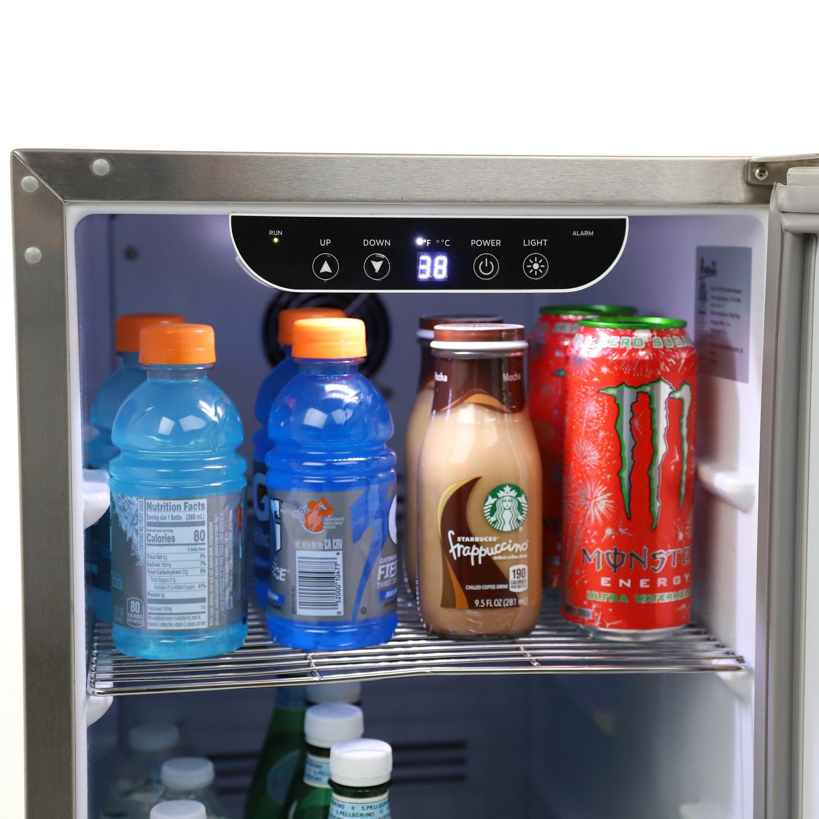 Avanti OR1533U3S 2.9 Cu. Ft. Elite Series Outdoor Built-In Refrigerator - Stainless Steel Commercial Grade Fridge for Patio, Poolside, Backyard & Outdoor Kitchen Use