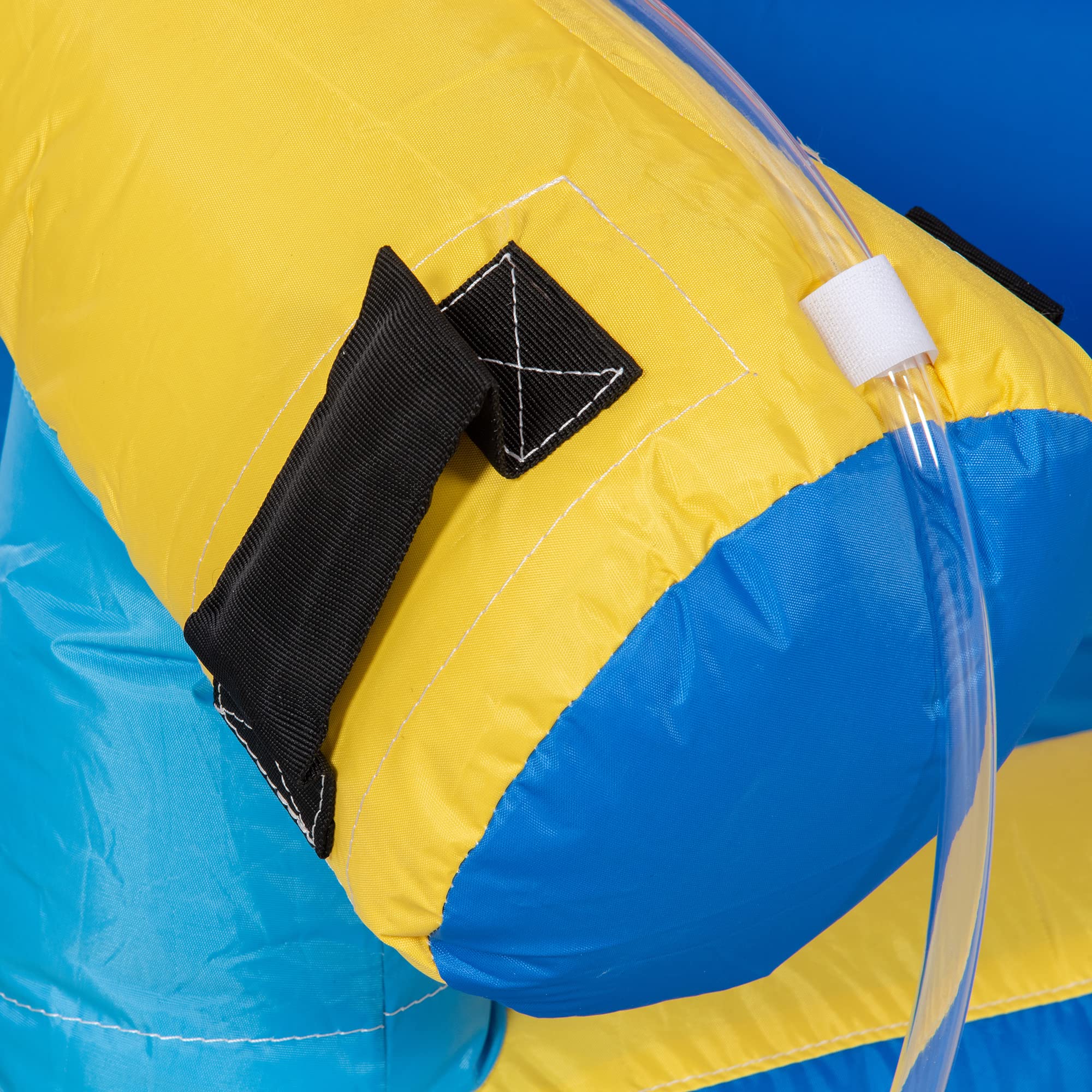Outsunny 5-in-1 Inflatable Bounce House with Water Slide, Pool, Water Cannon & Climbing Wall - Kids Outdoor Water Play Toy for Backyard, Birthday Parties & Summer Fun - Includes Air Pump (Jumping Castle)