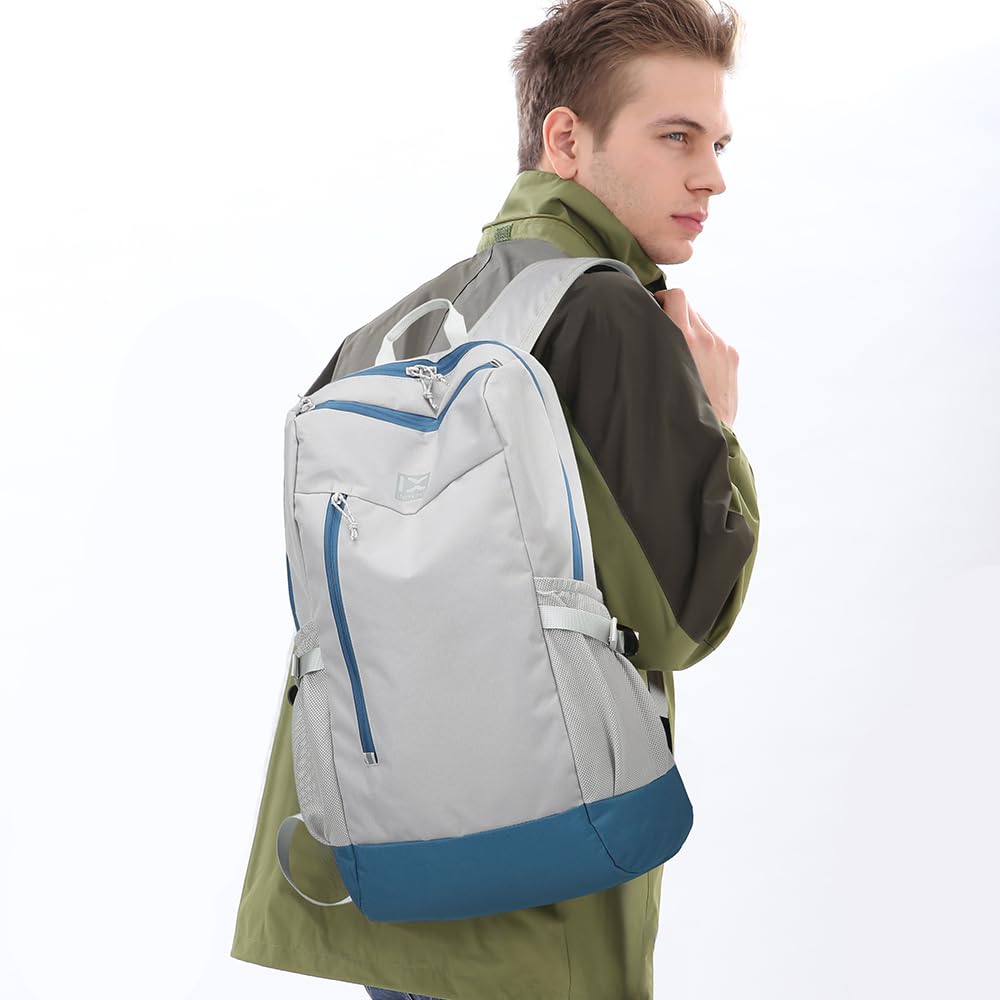 INOXTO 20L Lightweight Hiking Backpack - Waterproof Daypack for Camping, Running, Cycling & Outdoor Sports - Durable Travel Backpack for Men & Women - Perfect for Hiking, Mountain Climbing & Skiing (Gray) - Ideal for Day Trips, Commuting & Adventure Travel