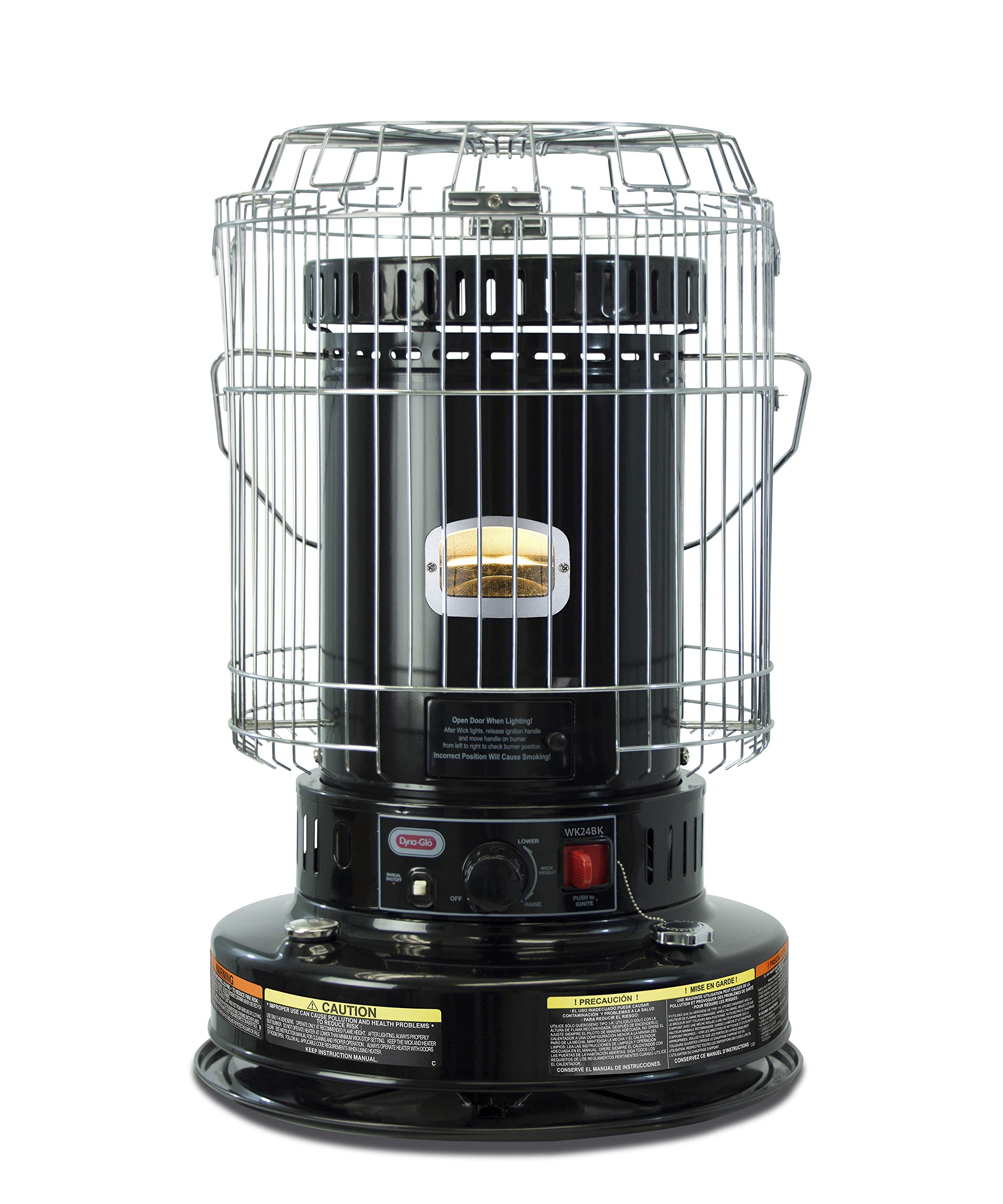 Dyna-Glo WK24BK 23,800 BTU Indoor Kerosene Convection Heater - Black | Portable Space Heater for Garages, Workshops & Emergency Heating
