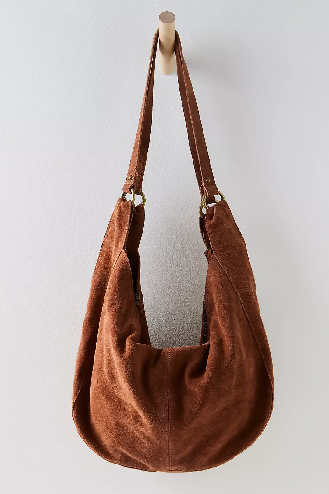Free People Roma Suede Tote Bag - Stylish & Spacious Leather Handbag for Women | Perfect for Work, Travel & Everyday Use