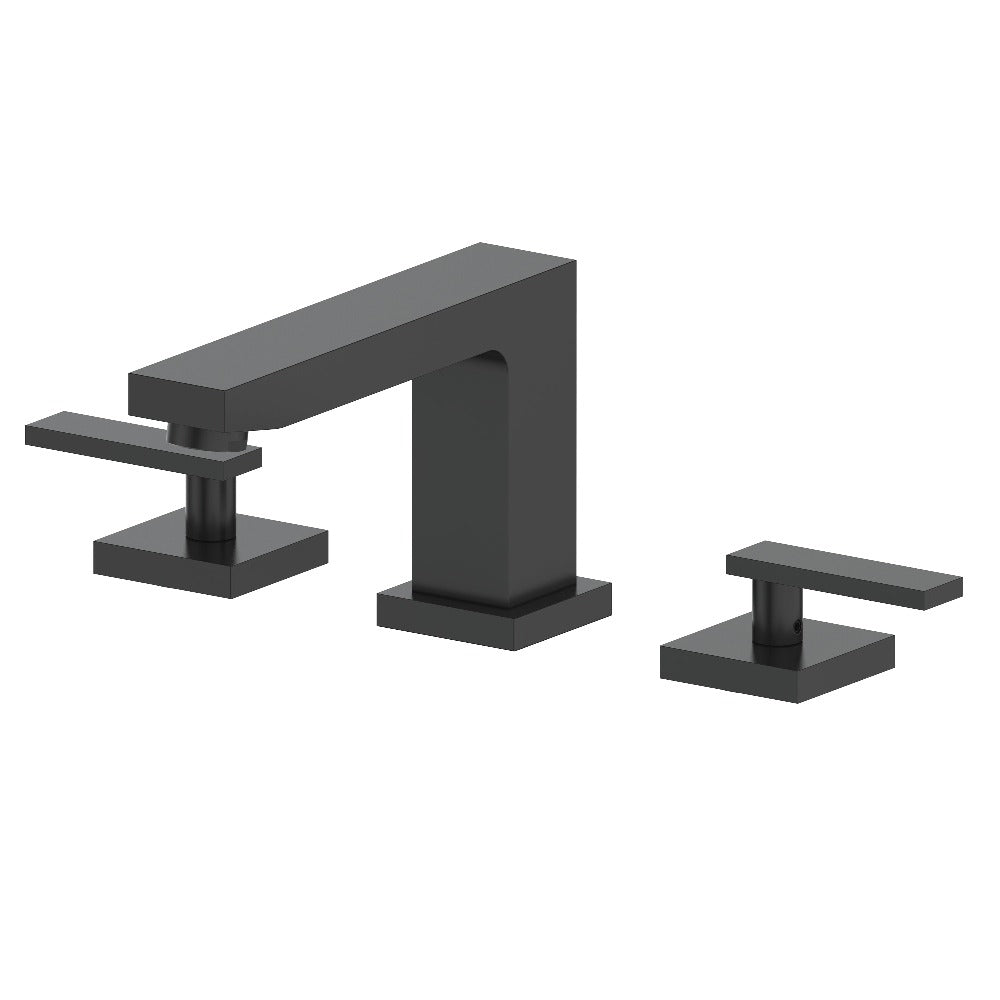 ZLINE Crystal Bay Widespread Bathroom Faucet in Matte Black - 8