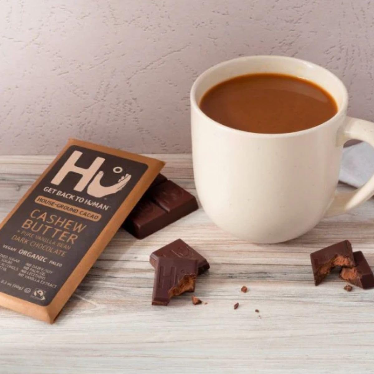 HU KITCHEN Cashew Vanilla Chocolate Bar - 2.1 OZ (60g) - Gluten-Free, Vegan Snack - Perfect for Gifts, Desserts & Healthy Treats