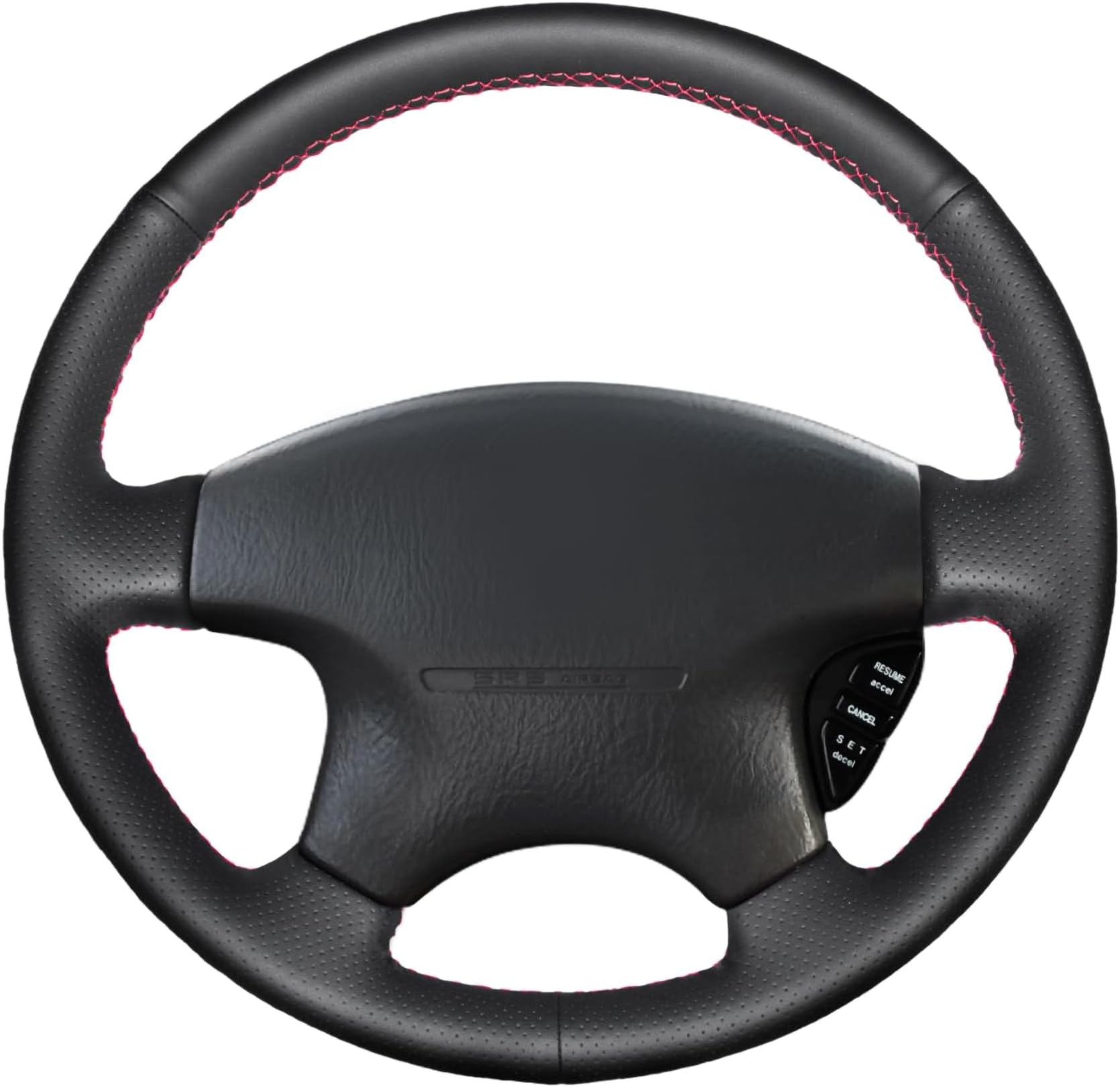 Genuine Leather Custom Fit Steering Wheel Cover for Honda Accord 1999-2003 | OEM Replacement Interior Accessories | Enhanced Grip & Comfort for Daily Driving & Road Trips