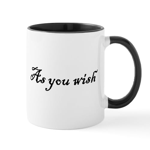 White/Black Inside - As You Wish Mugs