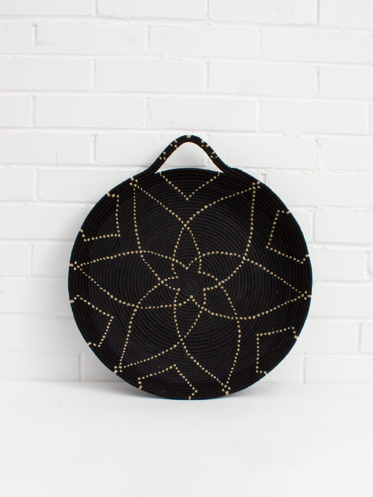 Premium Moroccan Wool Plates Set of 4 - Handmade Black Ceramic Dinner Plates for Home Dining & Entertaining - Elegant Tableware for Restaurants, Weddings & Special Occasions