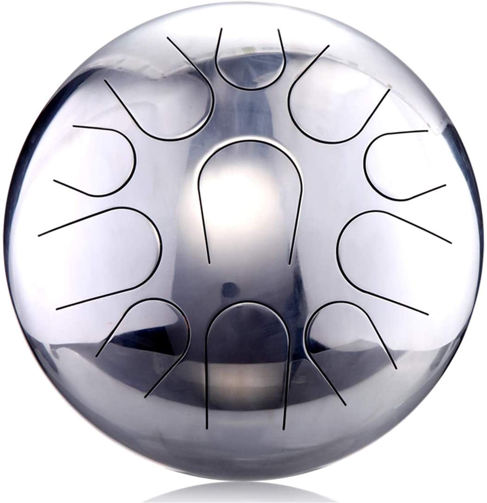 12 Inch Steel Tongue Drum - 11 Note C Major Tank Drum with Padded Bag & Mallets | Black Handpan for Meditation, Yoga, Music Therapy & Stress Relief | Beautifully Finished for Peaceful Sound & Relaxation
