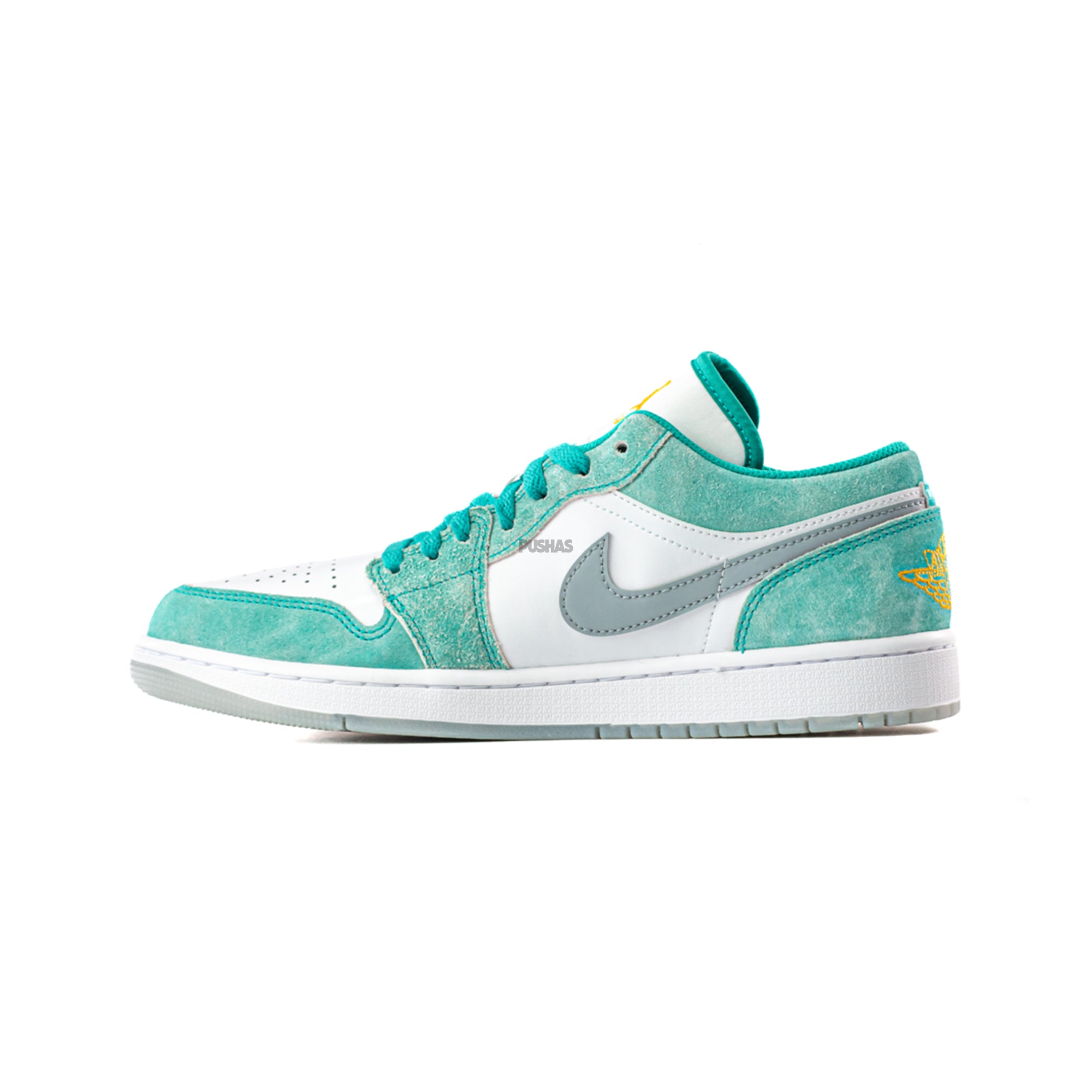 Air Jordan 1 Low SE 'New Emerald' Sneakers (2022) - Men's Basketball Shoes for Casual Wear & Street Style Fashion