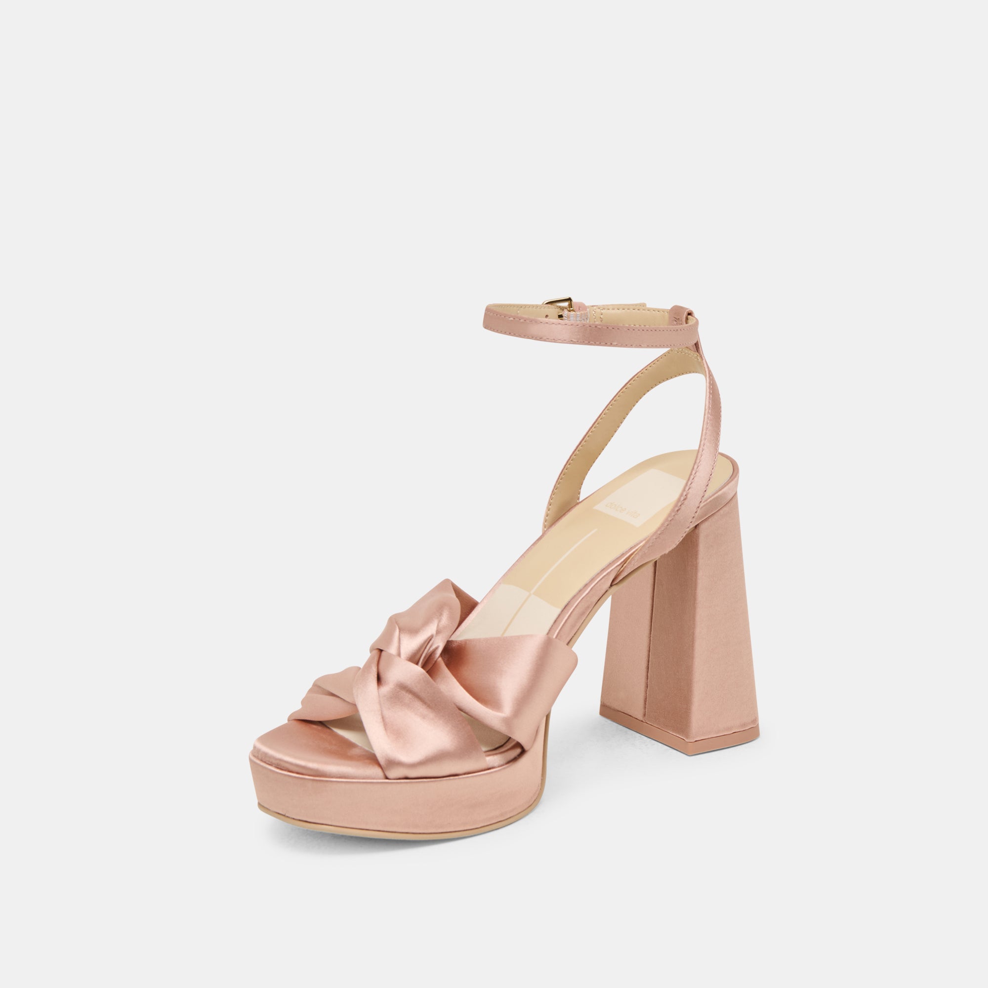 PARLO HEELS BLUSH SATIN - Elegant Women's High Heel Sandals for Weddings, Parties & Special Occasions
