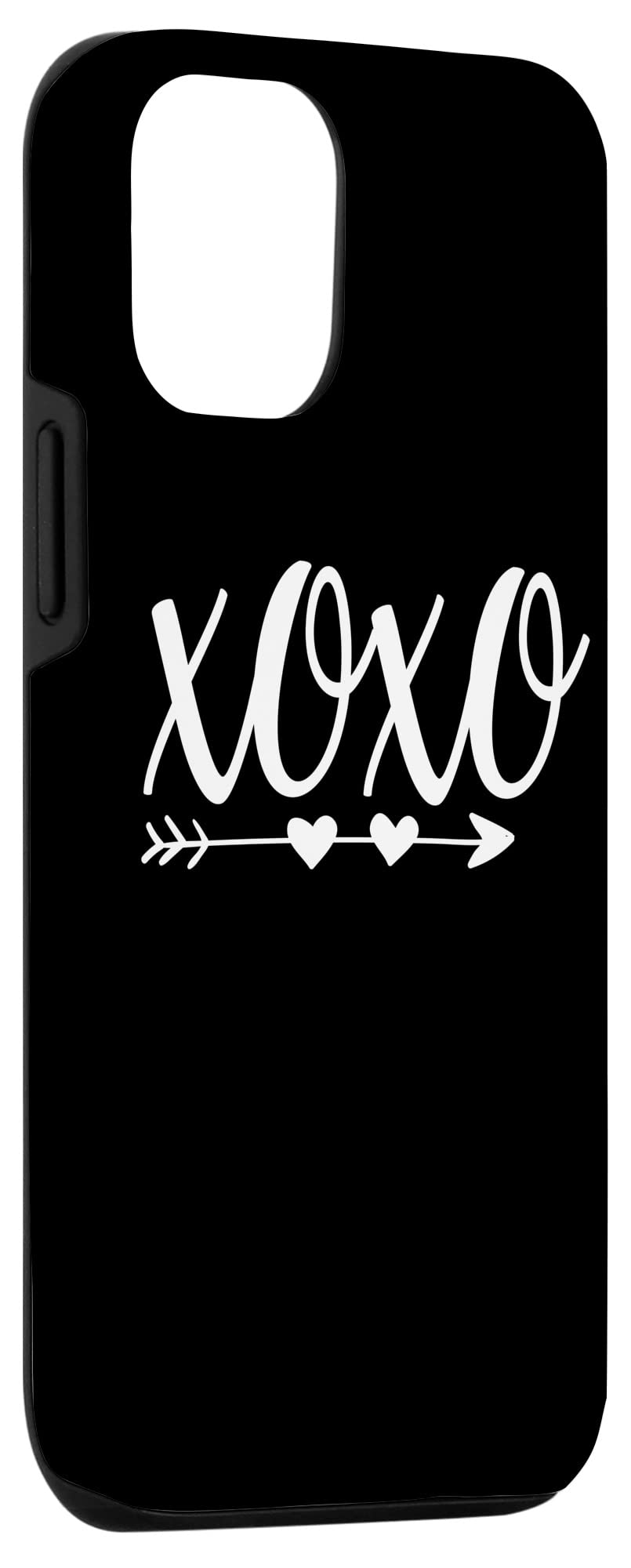 iPhone 12/12 Pro Valentine's Day Case - Cute Love Hearts Design with XOXO Hugs & Kisses | Perfect Gift for Couples, Anniversary & Romantic Occasions