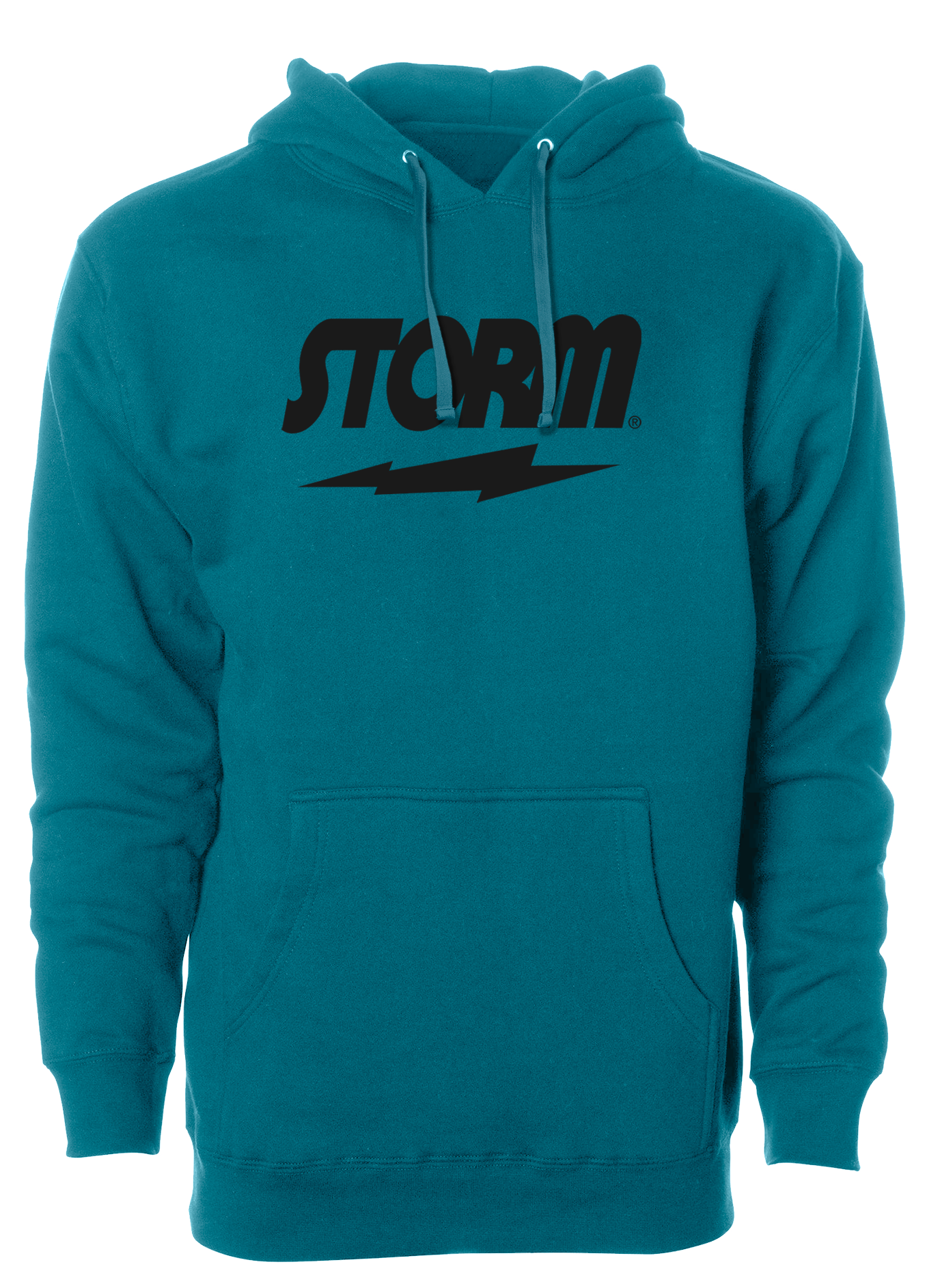 Storm Classic Hoodie for Men & Women - Soft Cotton Pullover with Kangaroo Pocket - Black Casual Hooded Sweatshirt for Outdoor Activities, Gym & Everyday Wear