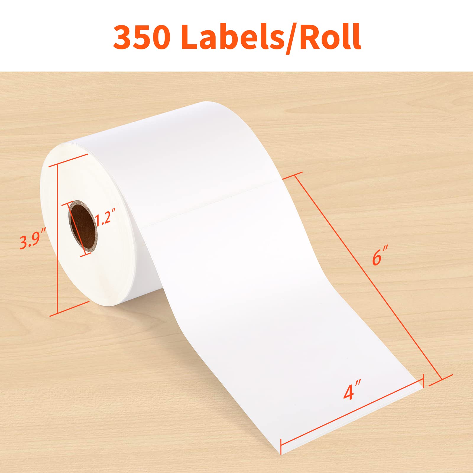 JADENS Thermal Label Printer with 1 Roll Thermal Labels - Perfect for Shipping, Packaging & E-commerce Business