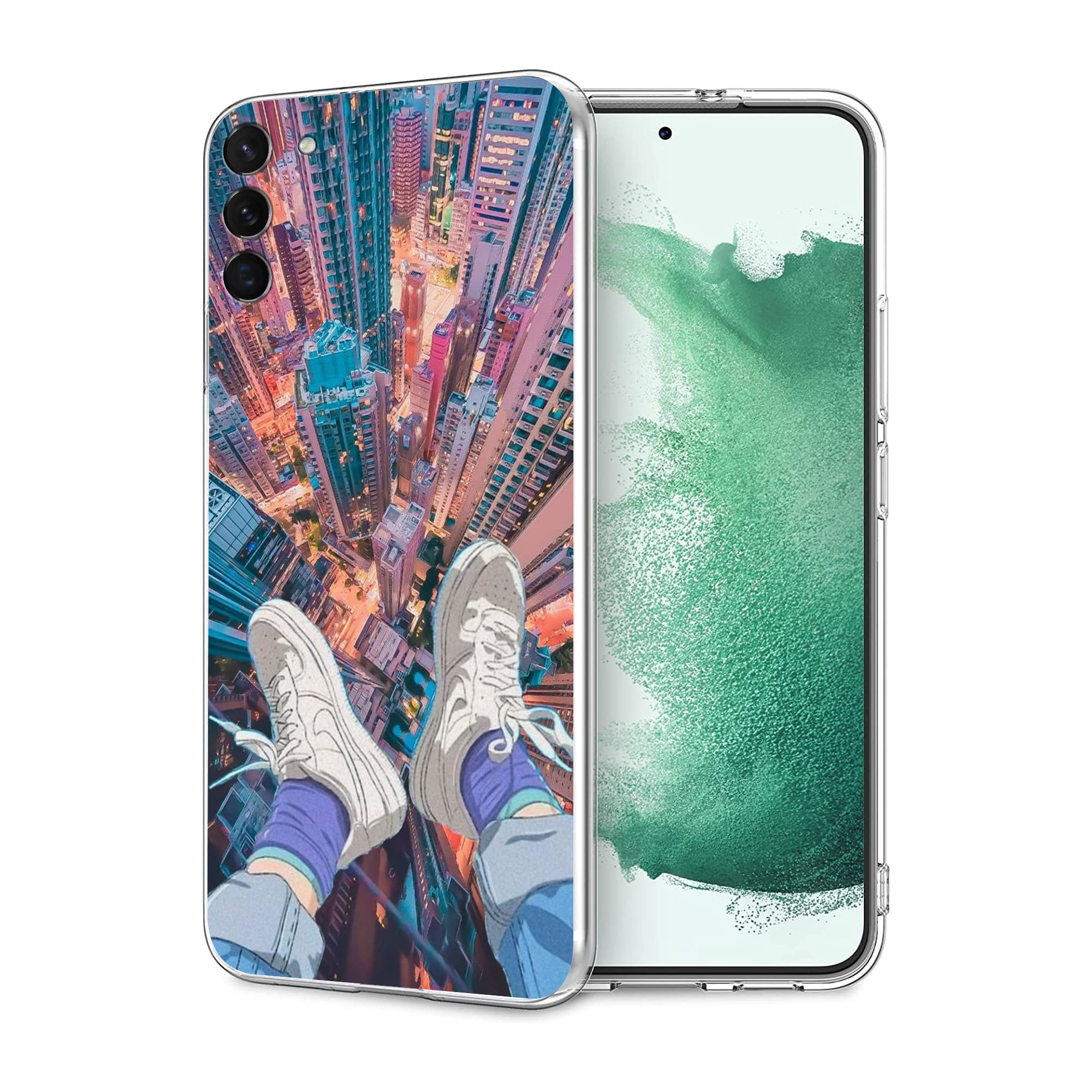 Samsung Galaxy S22 Case - Anime Style Soft TPU Shockproof Protective Phone Cover | Trendy Aesthetic Design for Women & Girls | Perfect for Daily Use, Work & School
