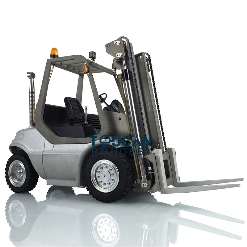 1/14 Scale LESU RC Hydraulic Forklift Truck - Unassembled Model Kit with ESC, Motor, Horn & Wooden Pallet Wheels | DIY Construction Vehicle Toy for Adults & Kids | Warehouse Simulation, STEM Learning, Collectible Display