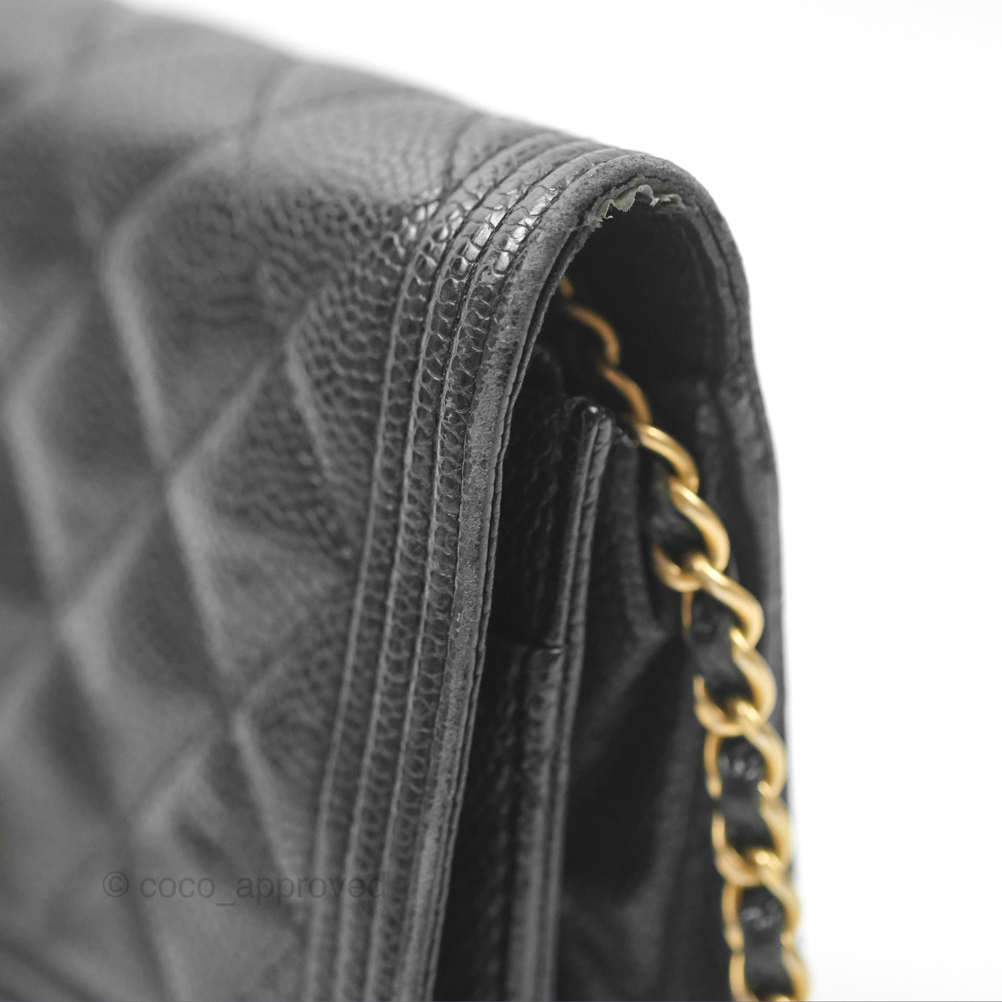 Chanel Boy Wallet on Chain WOC Black Caviar Gold Hardware - Luxury Crossbody Bag for Women, Perfect for Evening Events & Daily Use