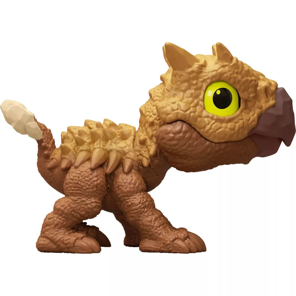 Jurassic World Mighty Little Biters Ankylosaurus Dinosaur Toy - Realistic Dinosaur Figure for Kids Collection, Gift & Play | Perfect for Birthday Parties, Classroom Rewards & Jurassic-Themed Adventures