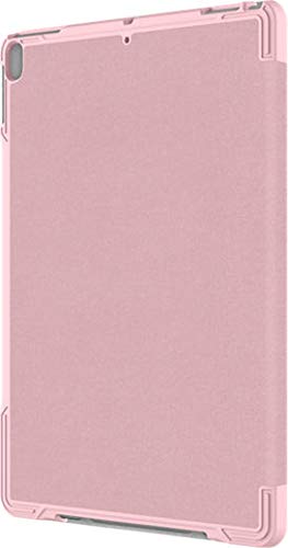 Verizon Folio Case with Tempered Glass Screen Protector for iPad Air 10.5 3rd Gen & iPad Pro 10.5 - Pink | Slim Protective Cover for Work, School & Travel