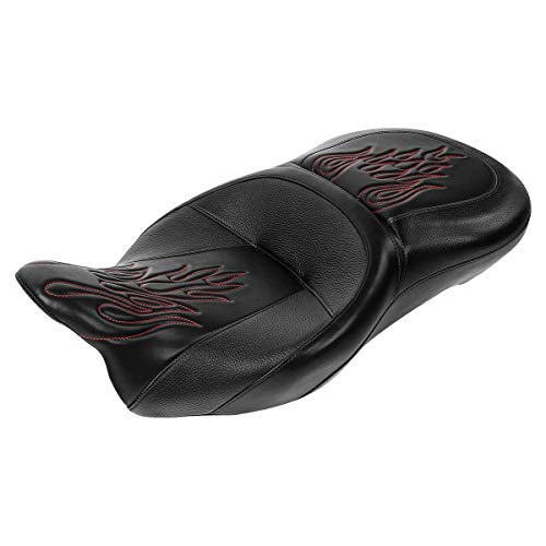 Motorcycle Seat Black Red