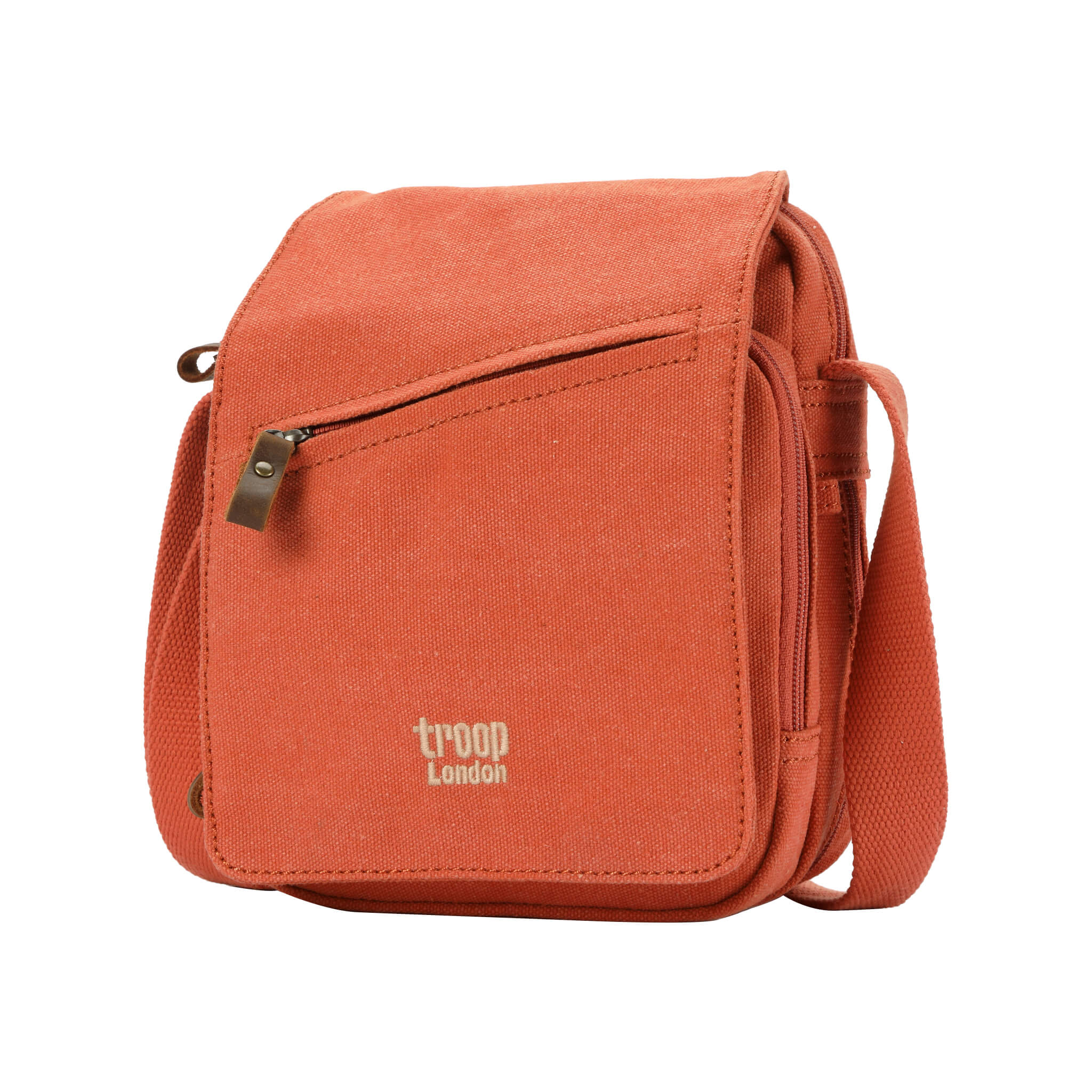 TRP0239 Troop London Classic Canvas Crossbody Bag - Stylish & Durable for Travel, Work & Everyday Use