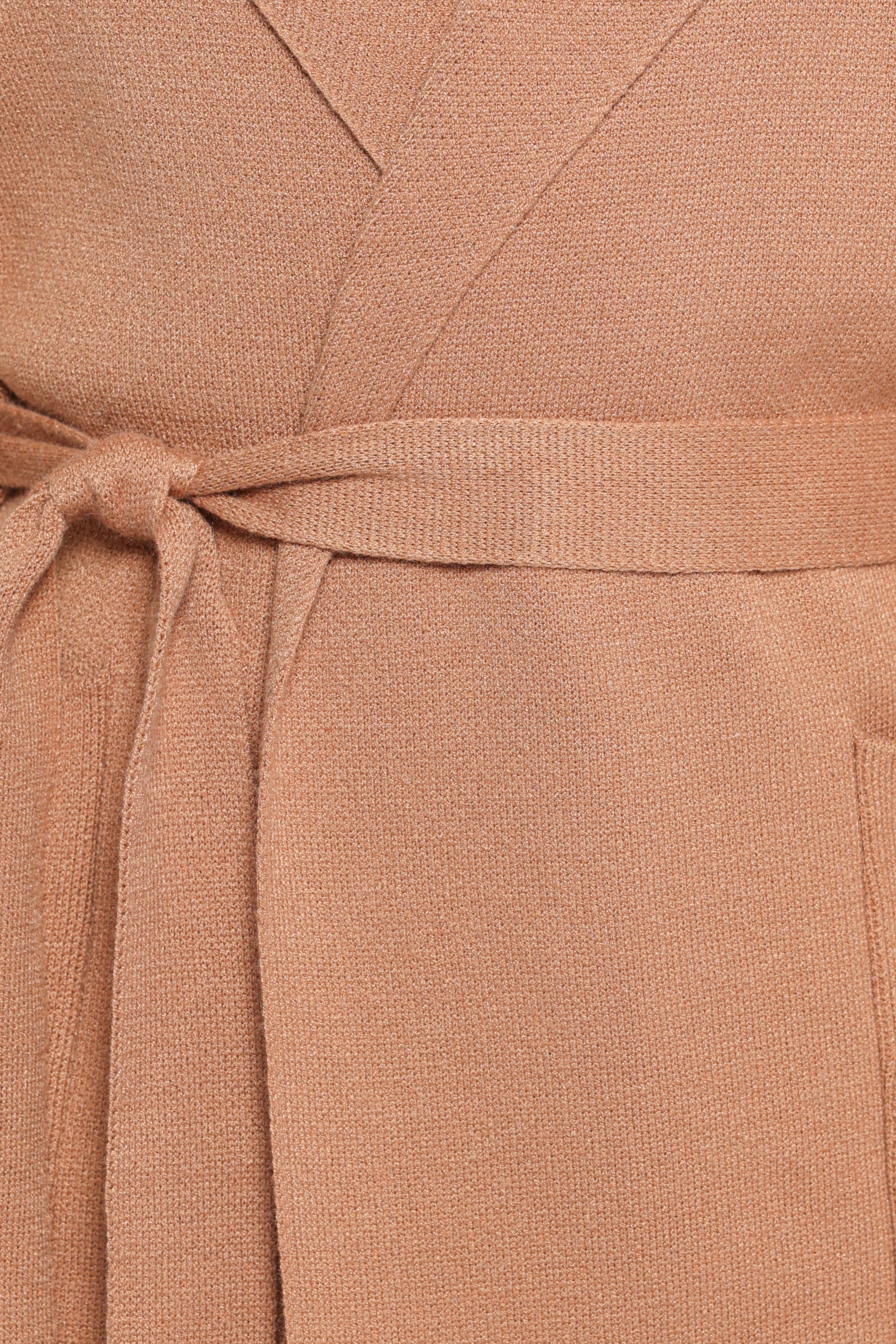 Corio Coatigan - Women's Lightweight Knit Cardigan Sweater in Tan | Cozy Fall & Winter Layering for Office, Casual Outings & Travel